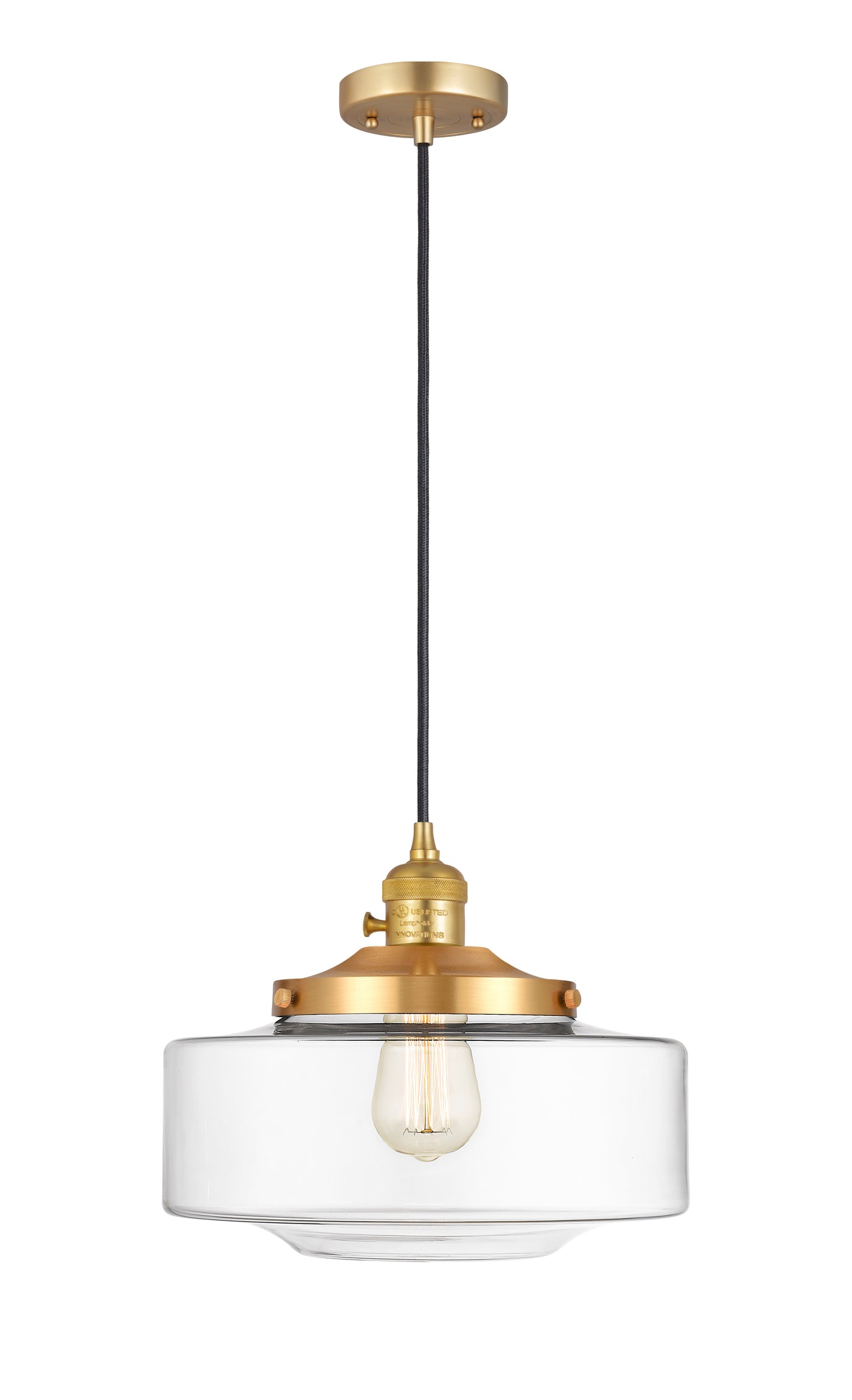 Franklin Restoration Mini Pendant Antique Brass