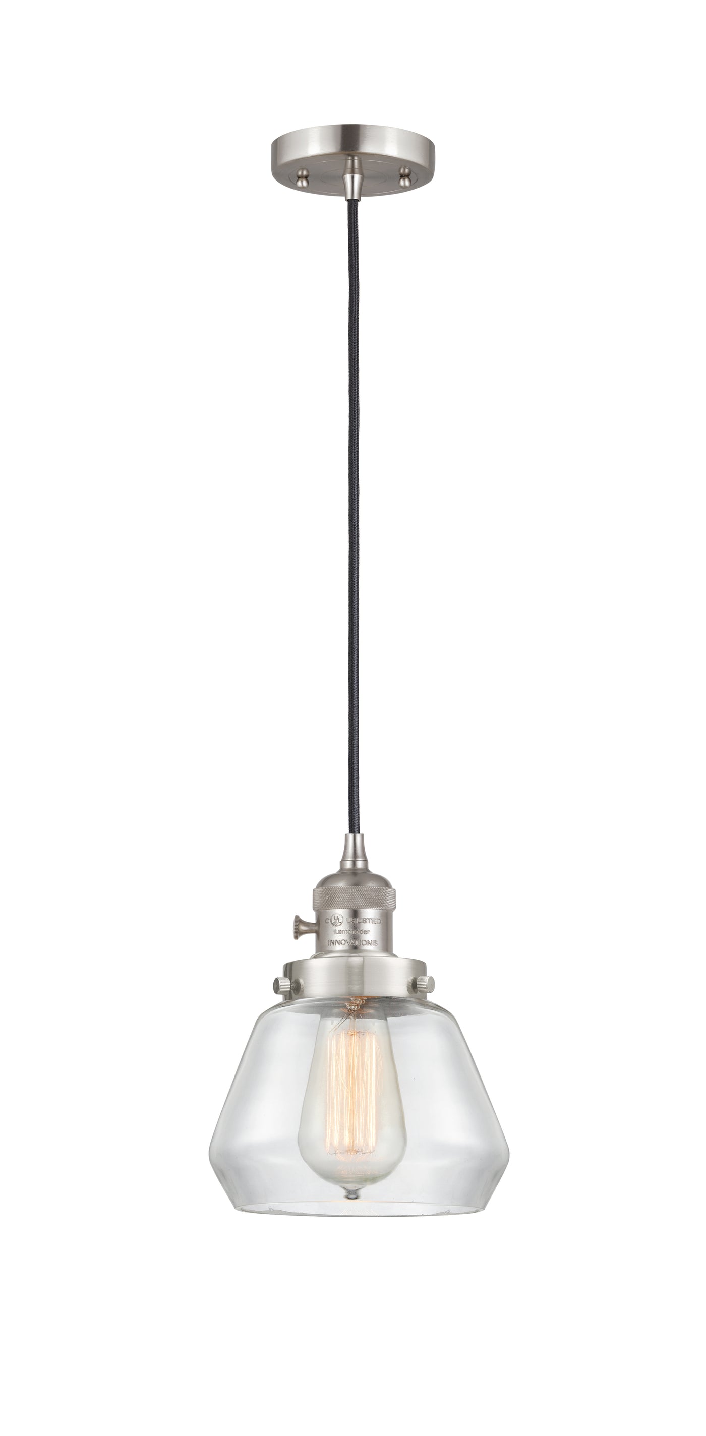 Franklin Restoration Mini Pendant 7 Inch Brass