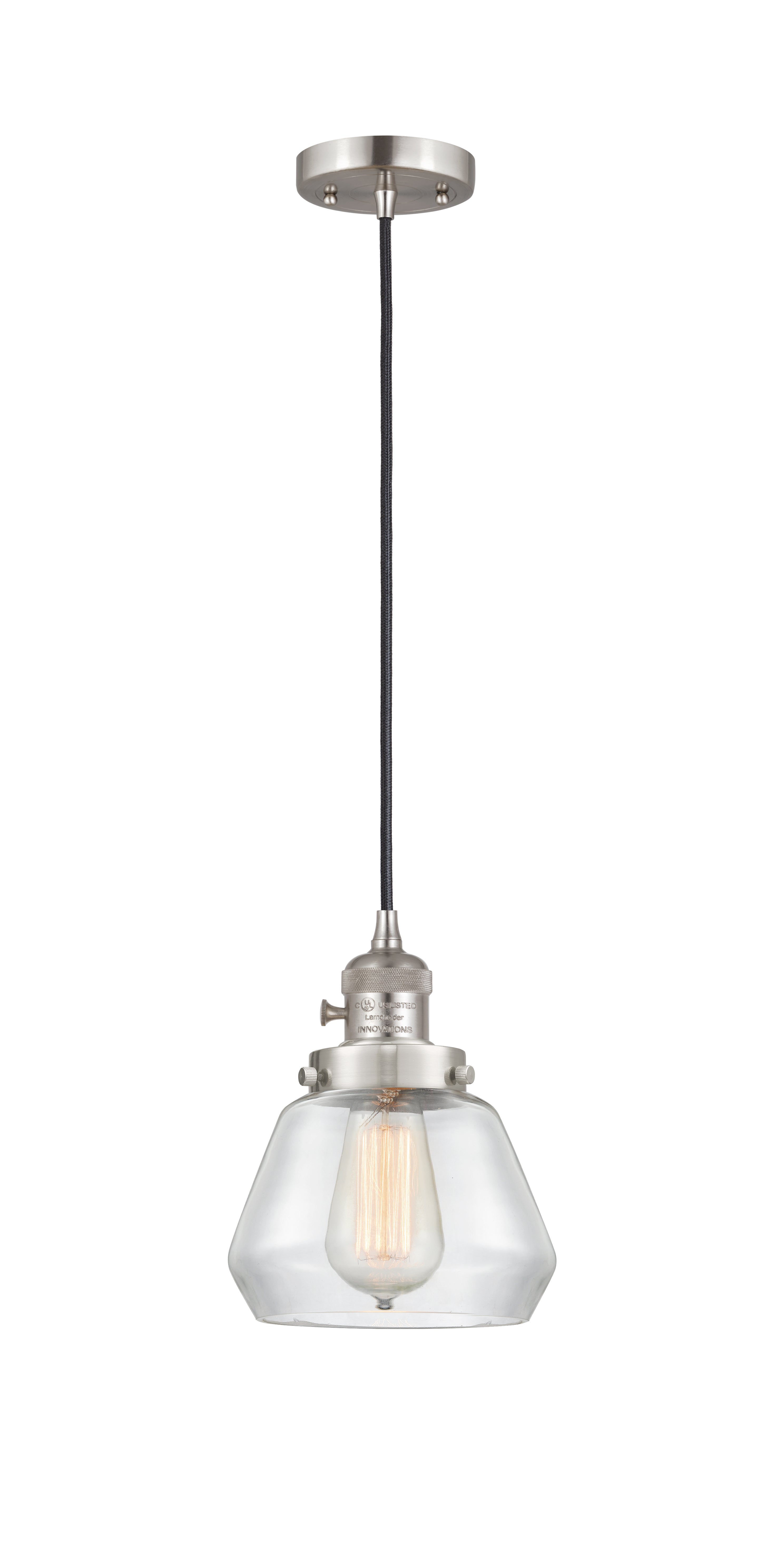 Franklin Restoration Mini Pendant 7 Inch Brass