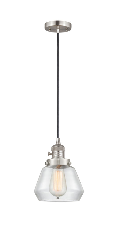 Franklin Restoration Mini Pendant 7 Inch Brass