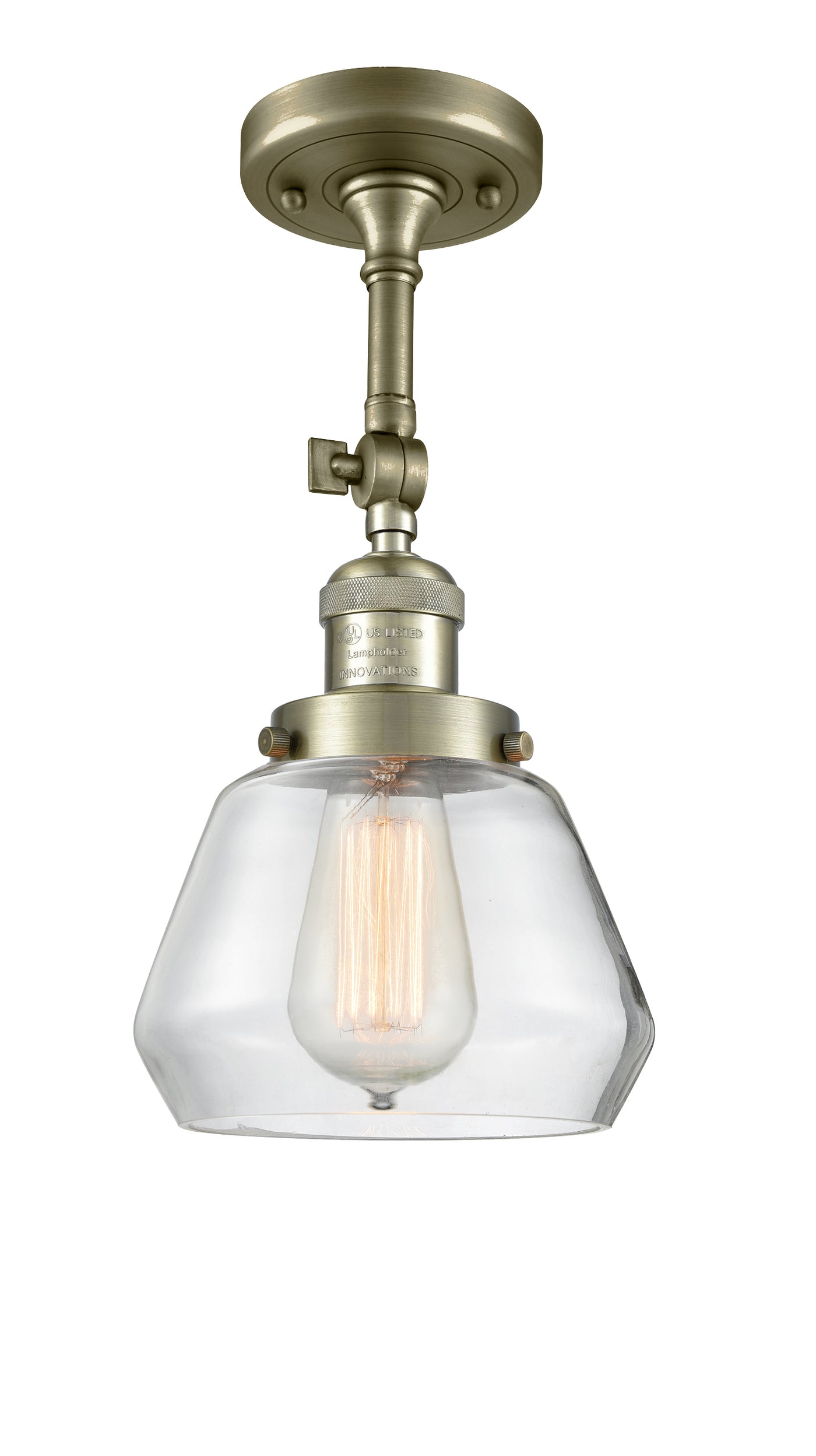 Franklin Semi-Flush Mount Brushed Satin Nickel
