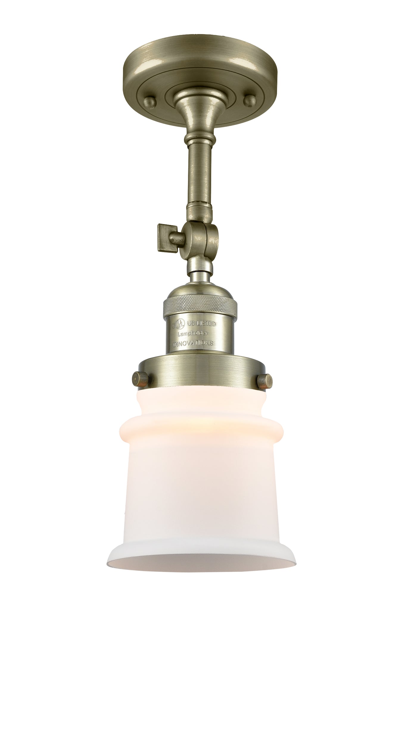 Franklin Semi-Flush Mount Brushed Nickel