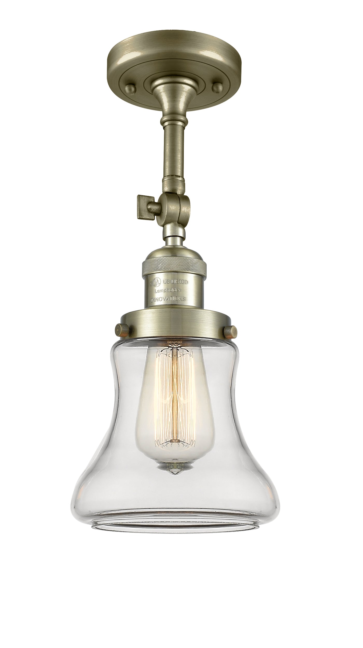 Franklin Semi-Flush Mount Brushed Nickel