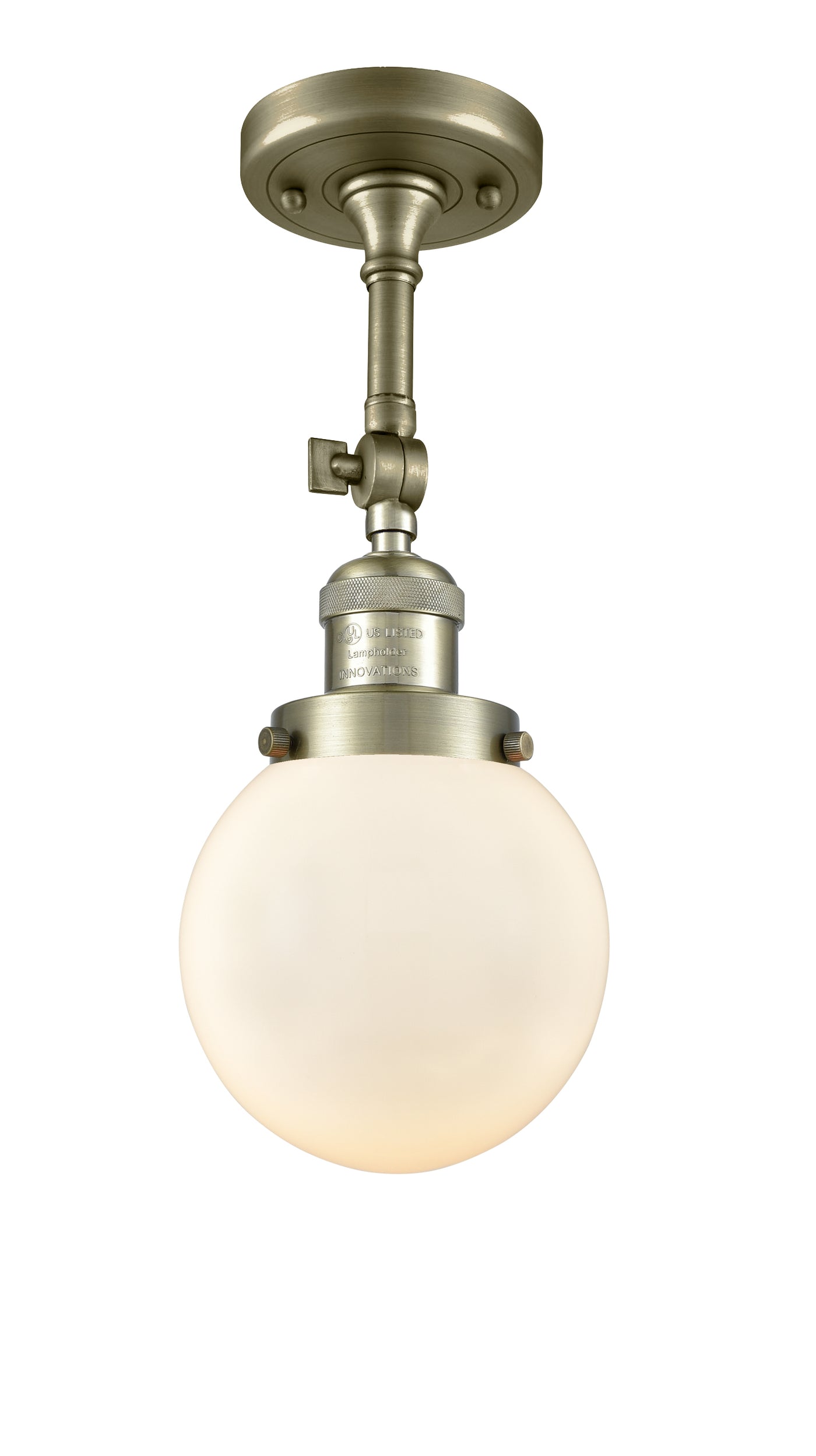 Franklin Semi-Flush Mount Brushed Satin Nickel