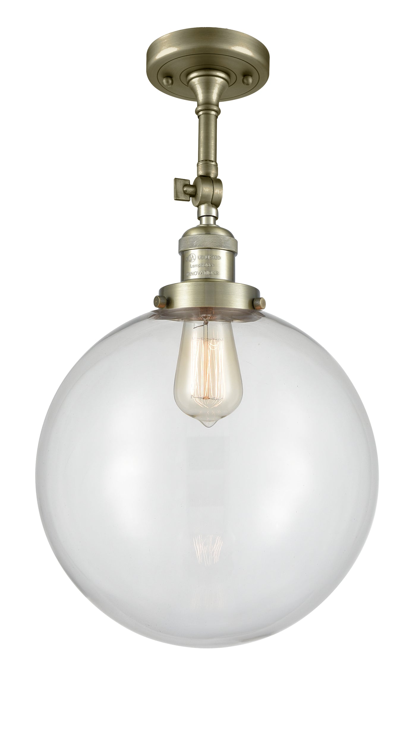 Franklin Semi-Flush Mount Brushed Satin Nickel