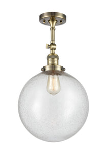 Franklin Semi-Flush Mount Brushed Satin Nickel