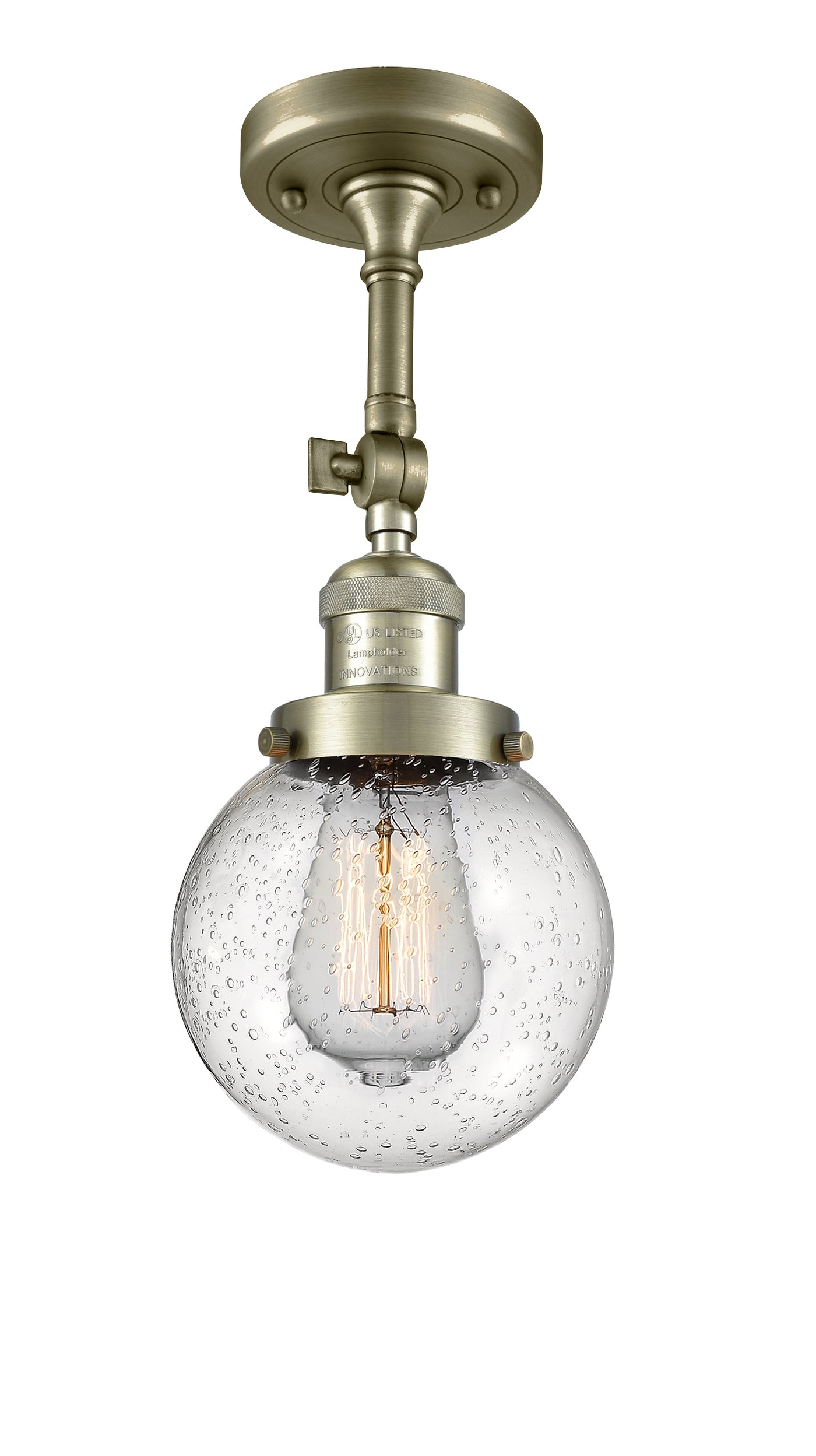 Franklin Semi-Flush Mount Brushed Satin Nickel