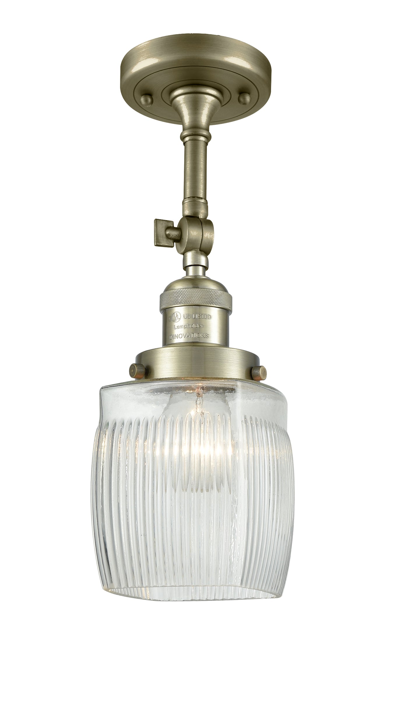Franklin Semi-Flush Mount Brushed Satin Nickel