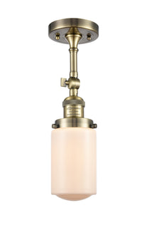 Franklin Semi-Flush Mount Brushed Satin Nickel