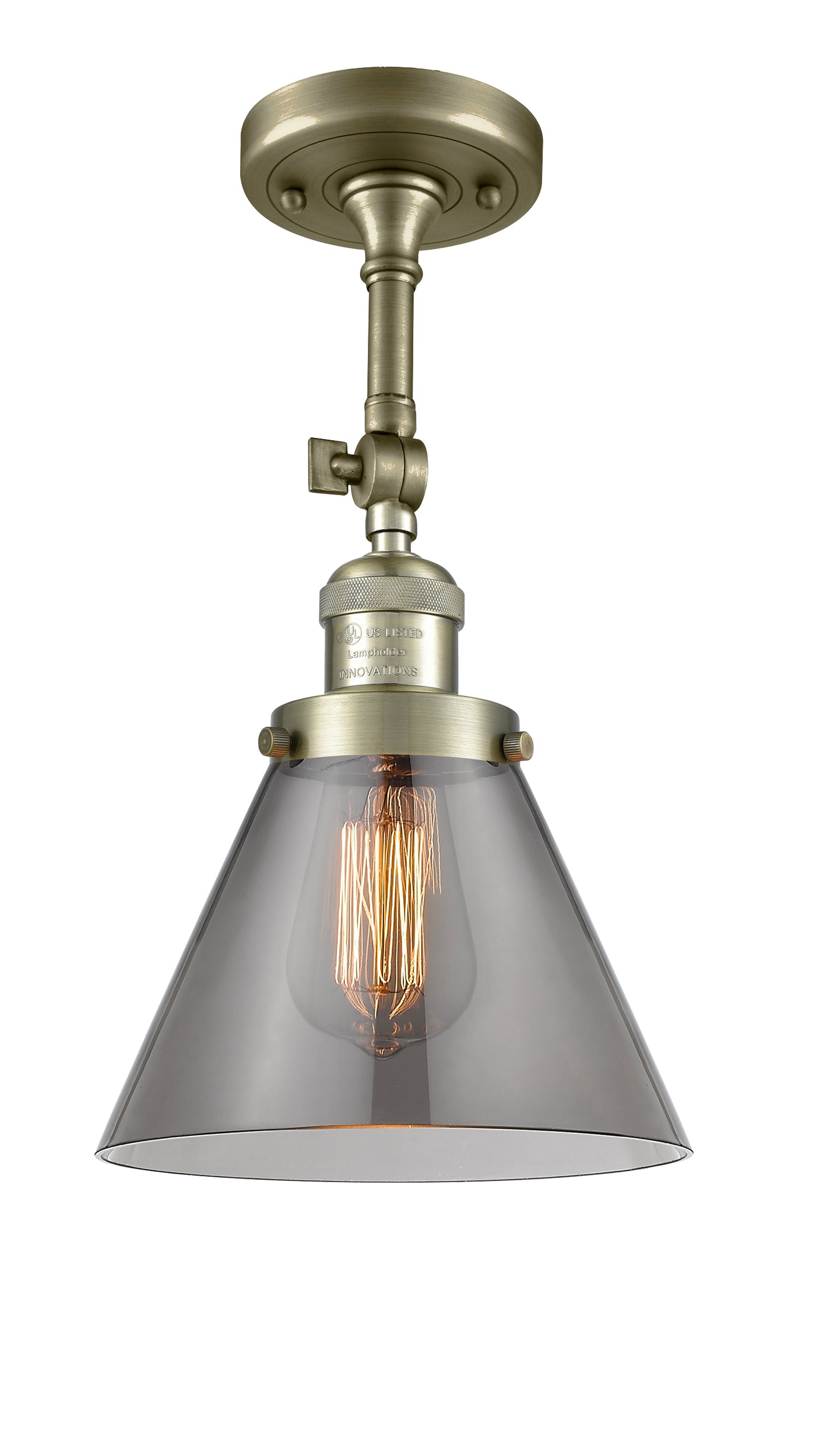 Franklin Semi-Flush Mount Brushed Satin Nickel