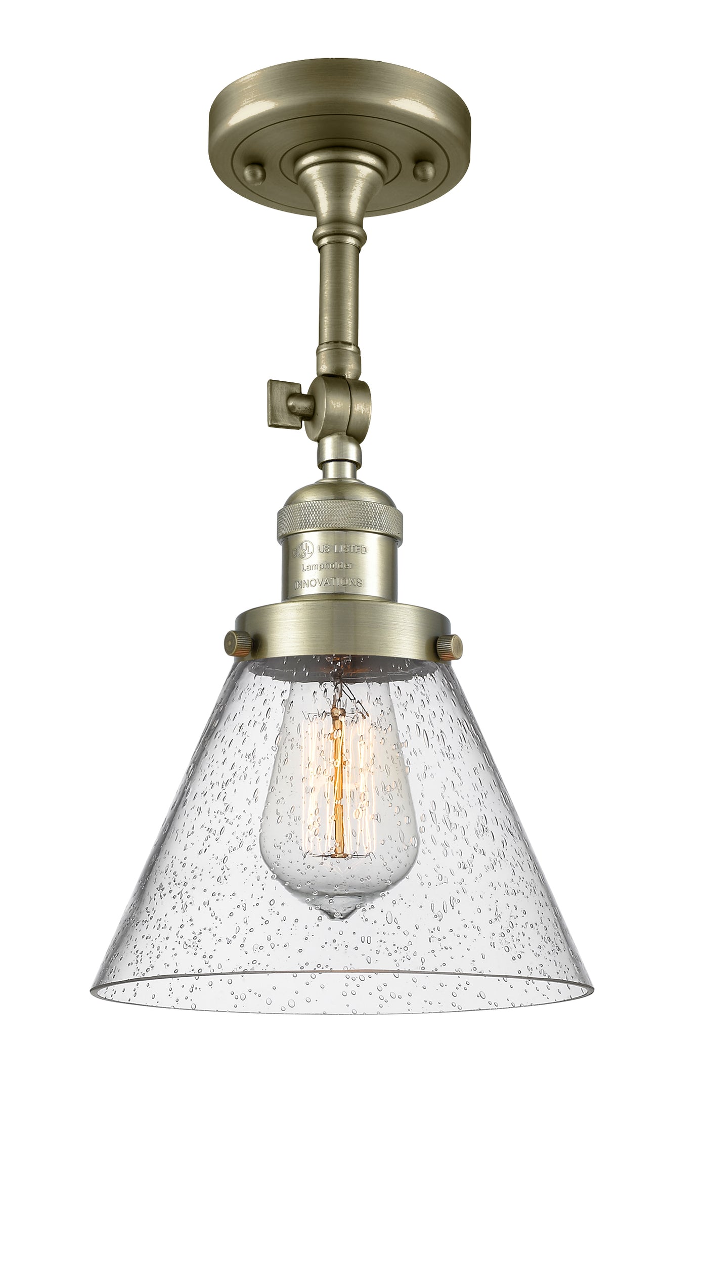 Franklin Semi-Flush Mount Brushed Nickel