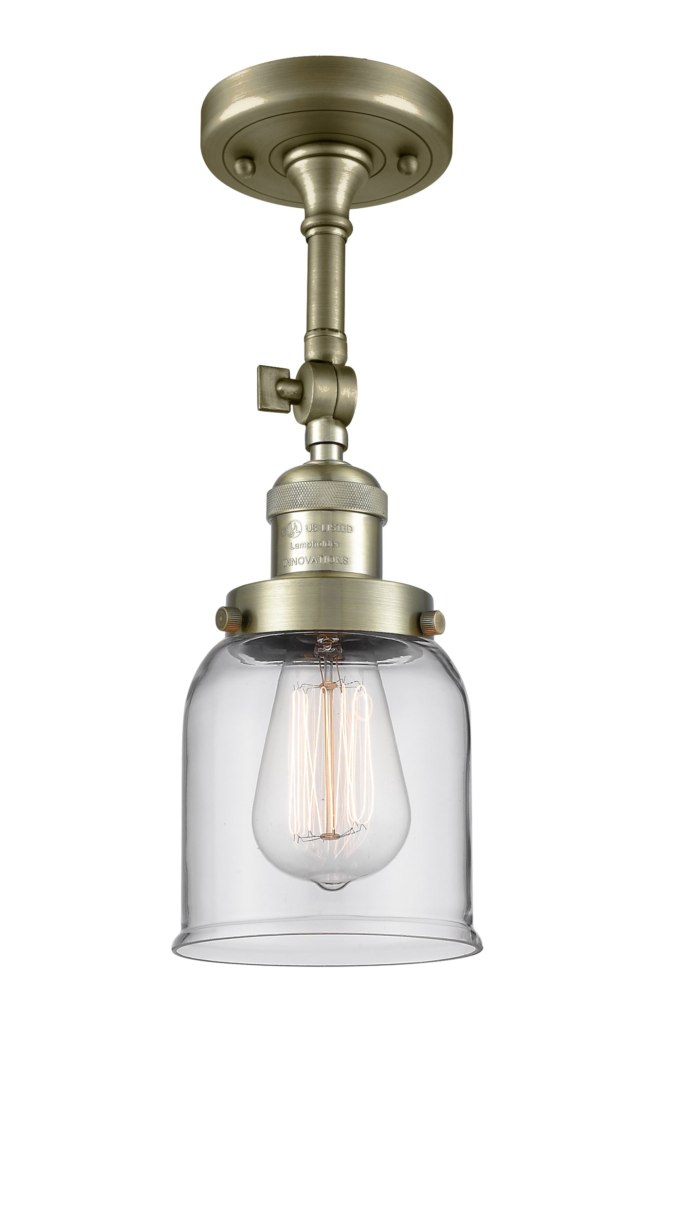 Franklin Semi-Flush Mount Brushed Satin Nickel