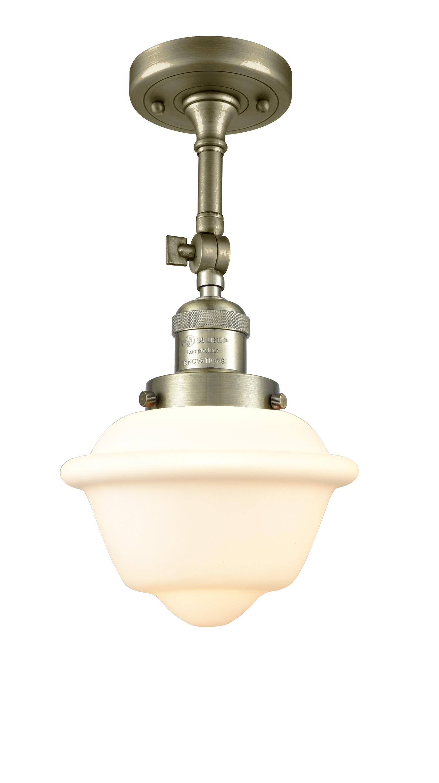 Franklin Semi-Flush Mount Brushed Nickel