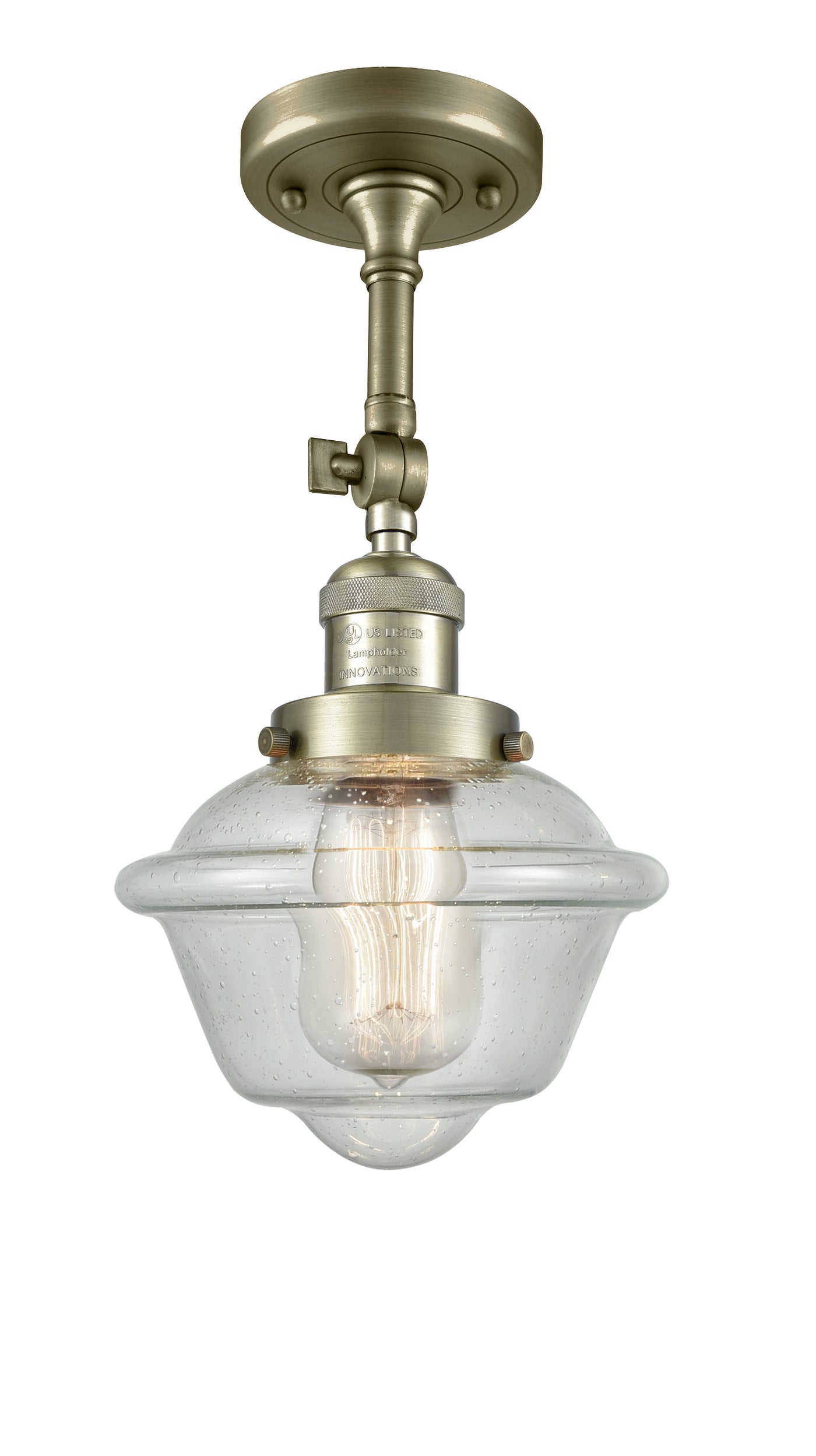 Franklin Semi-Flush Mount Brushed Satin Nickel
