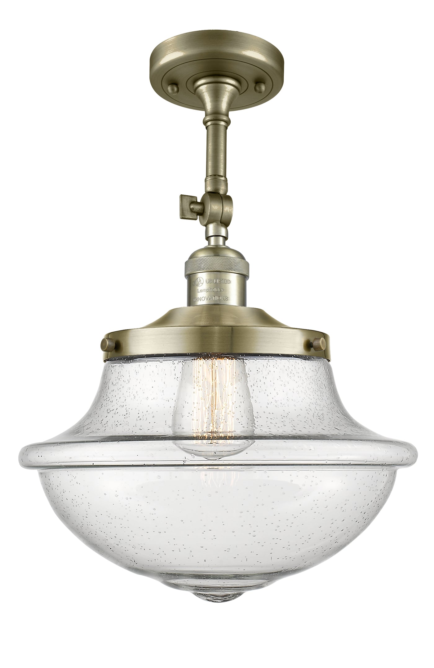 Franklin Semi-Flush Mount Brushed Nickel