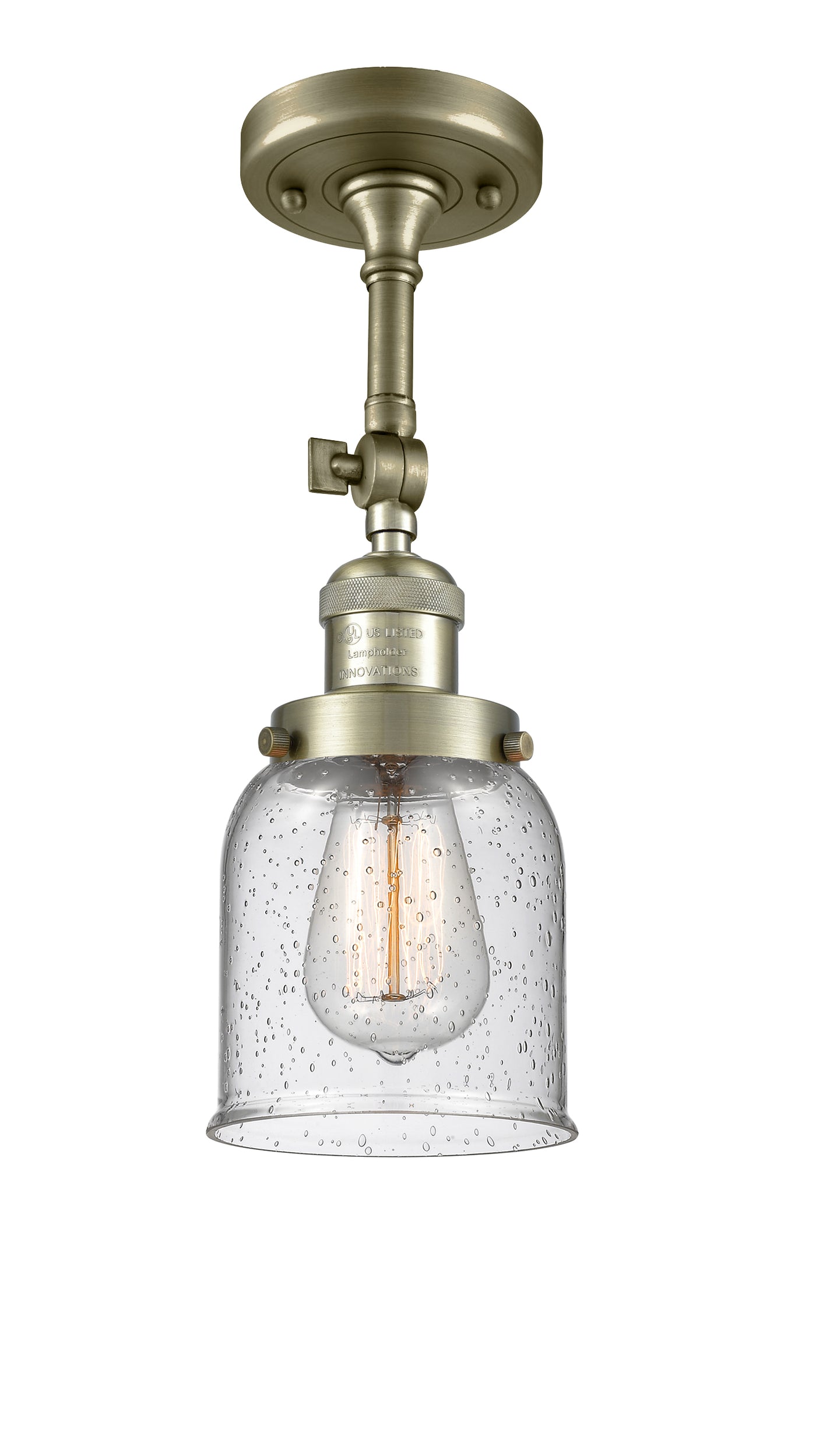 Franklin Semi-Flush Mount Satin Nickel