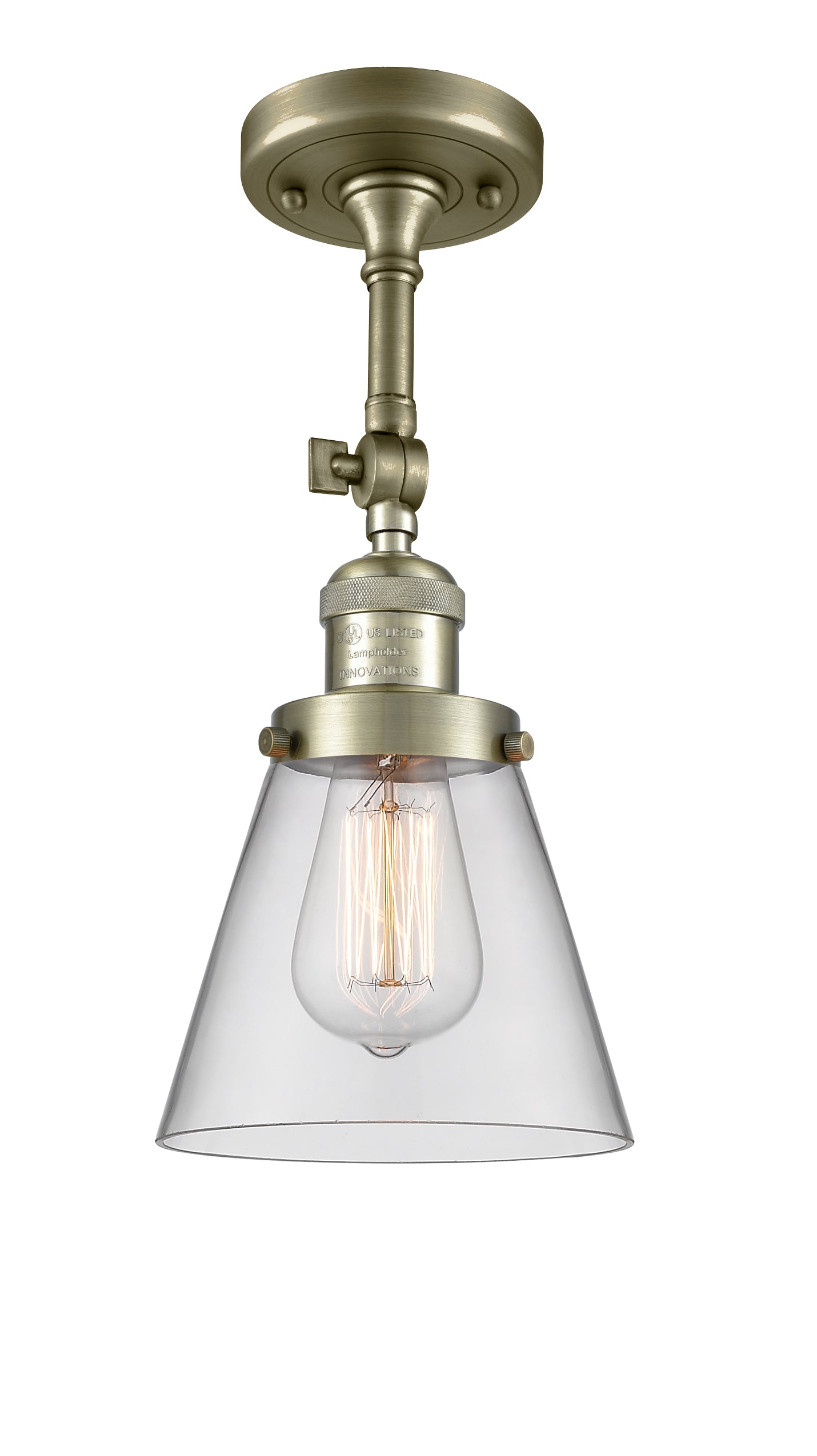 Franklin Semi-Flush Mount Seedy Glass Satin