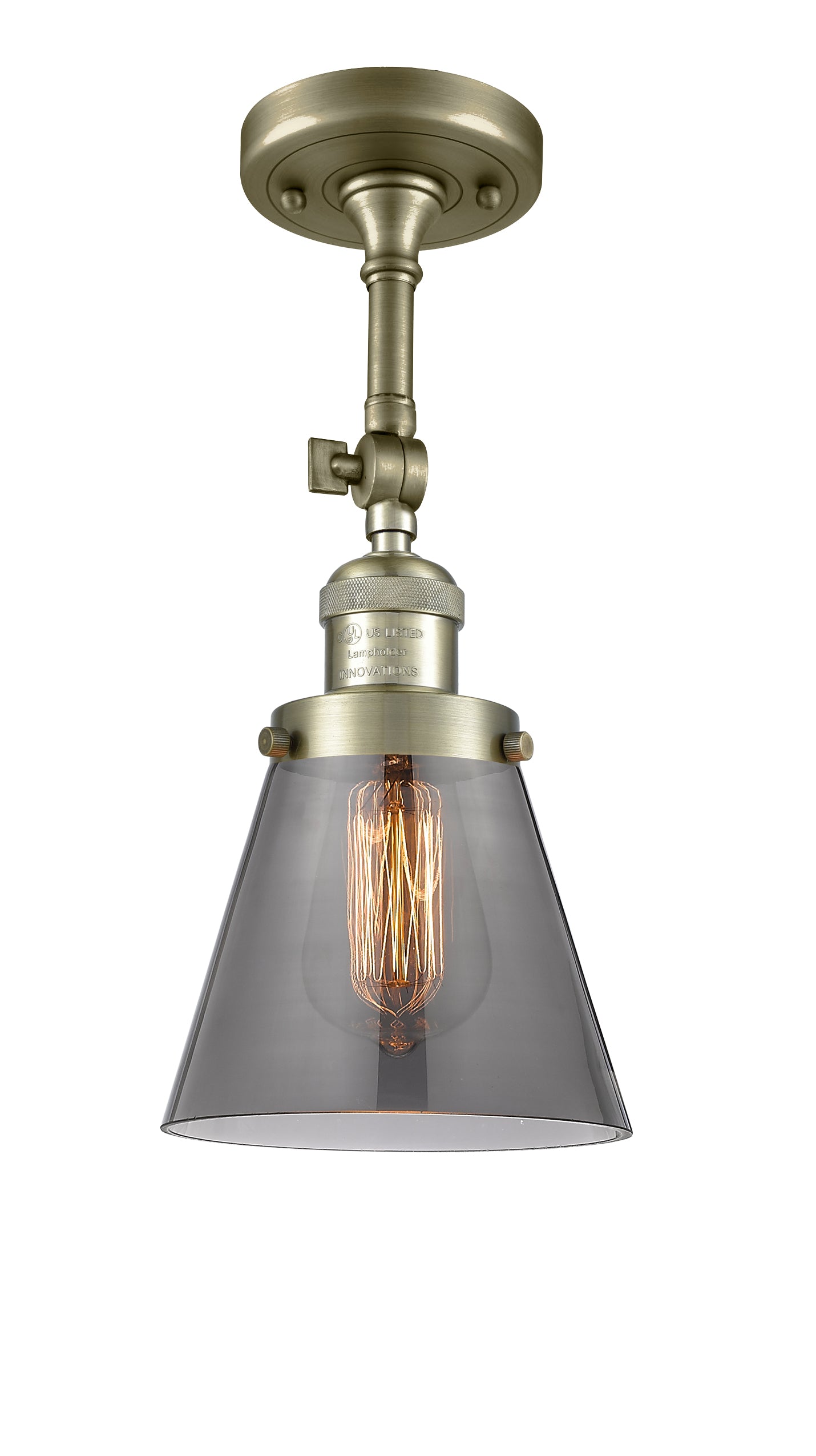 Franklin Semi-Flush Mount Seedy Glass Satin