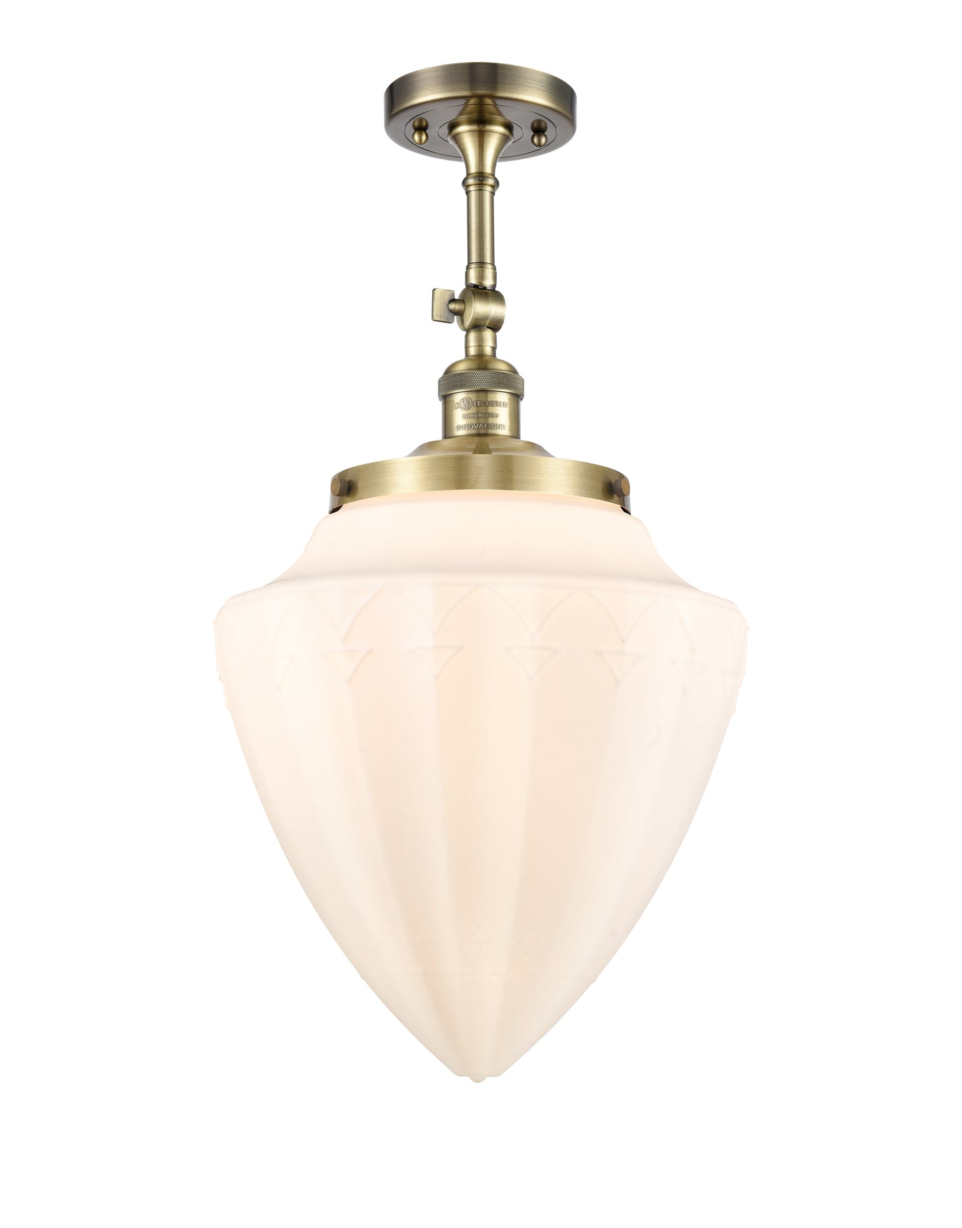 Franklin Semi-Flush Mount Brushed Nickel
