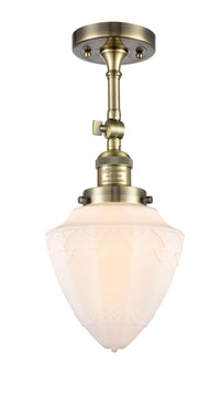 Franklin Semi-Flush Mount Brushed Satin Nickel