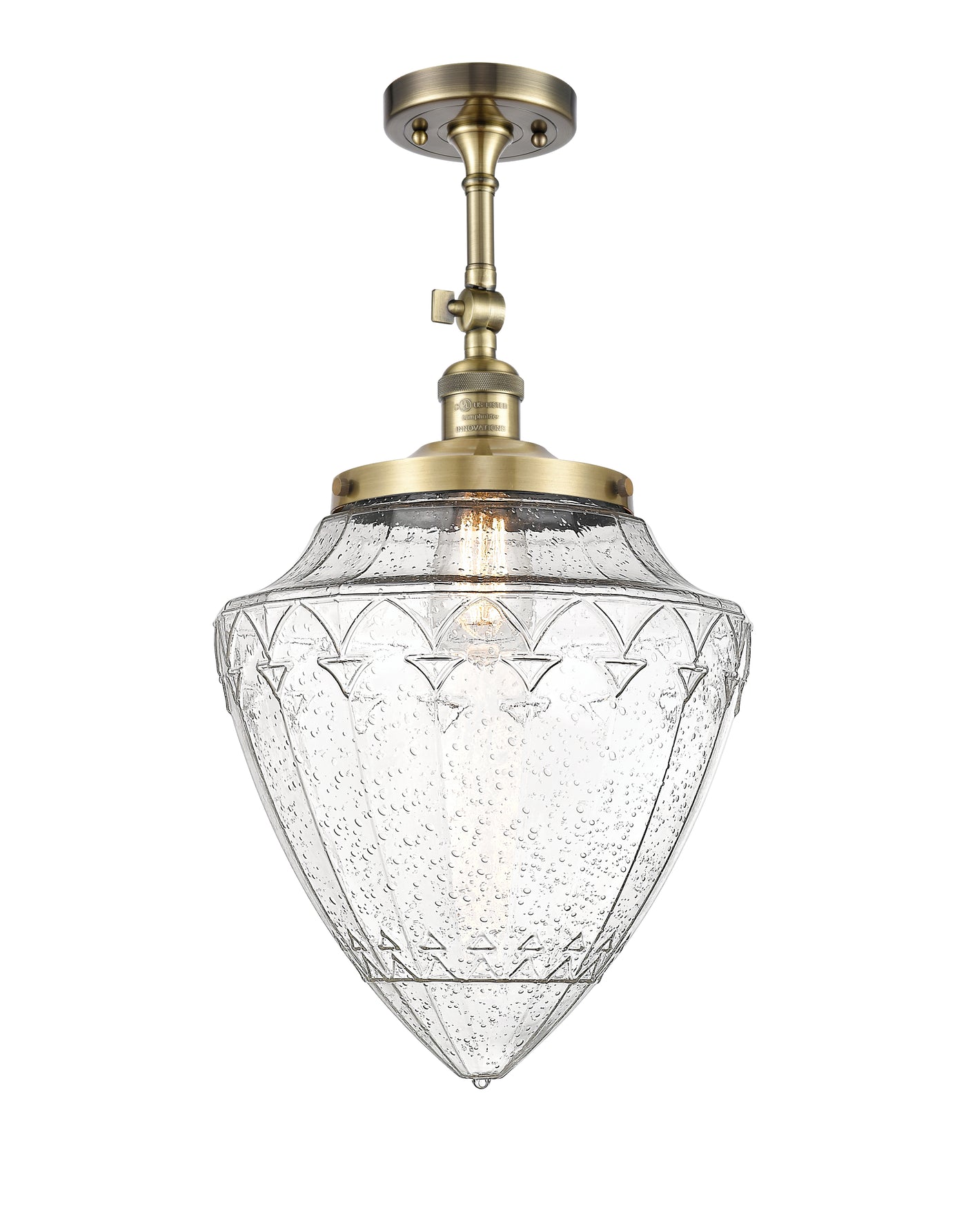 Franklin Semi-Flush Mount Brushed Nickel
