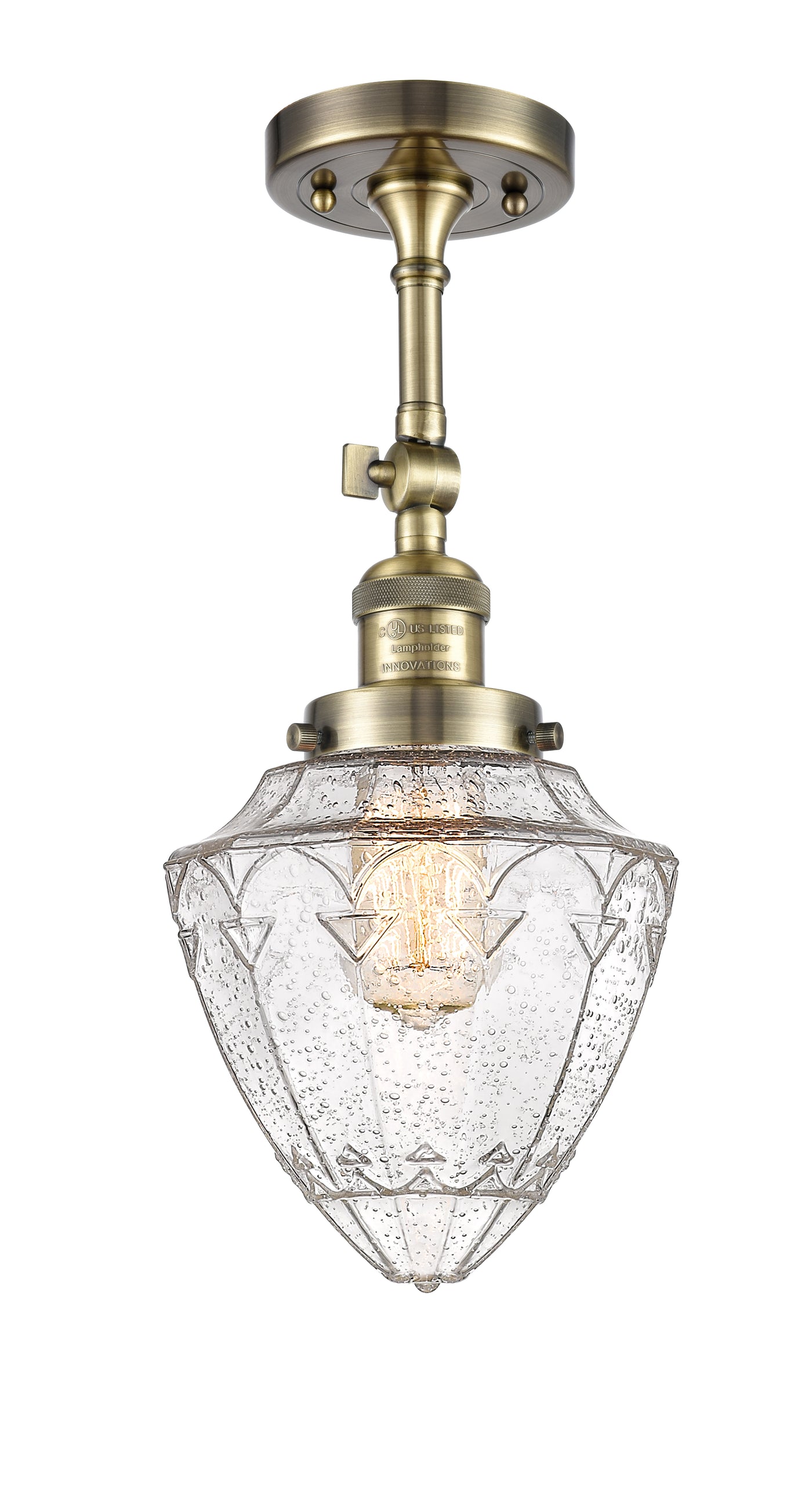 Franklin Semi-Flush Mount Brushed Satin Nickel