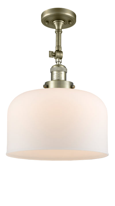 Bell 12-Inch 1-Light Semi-Flush Mount with LED Bulb 16.5-Inch High