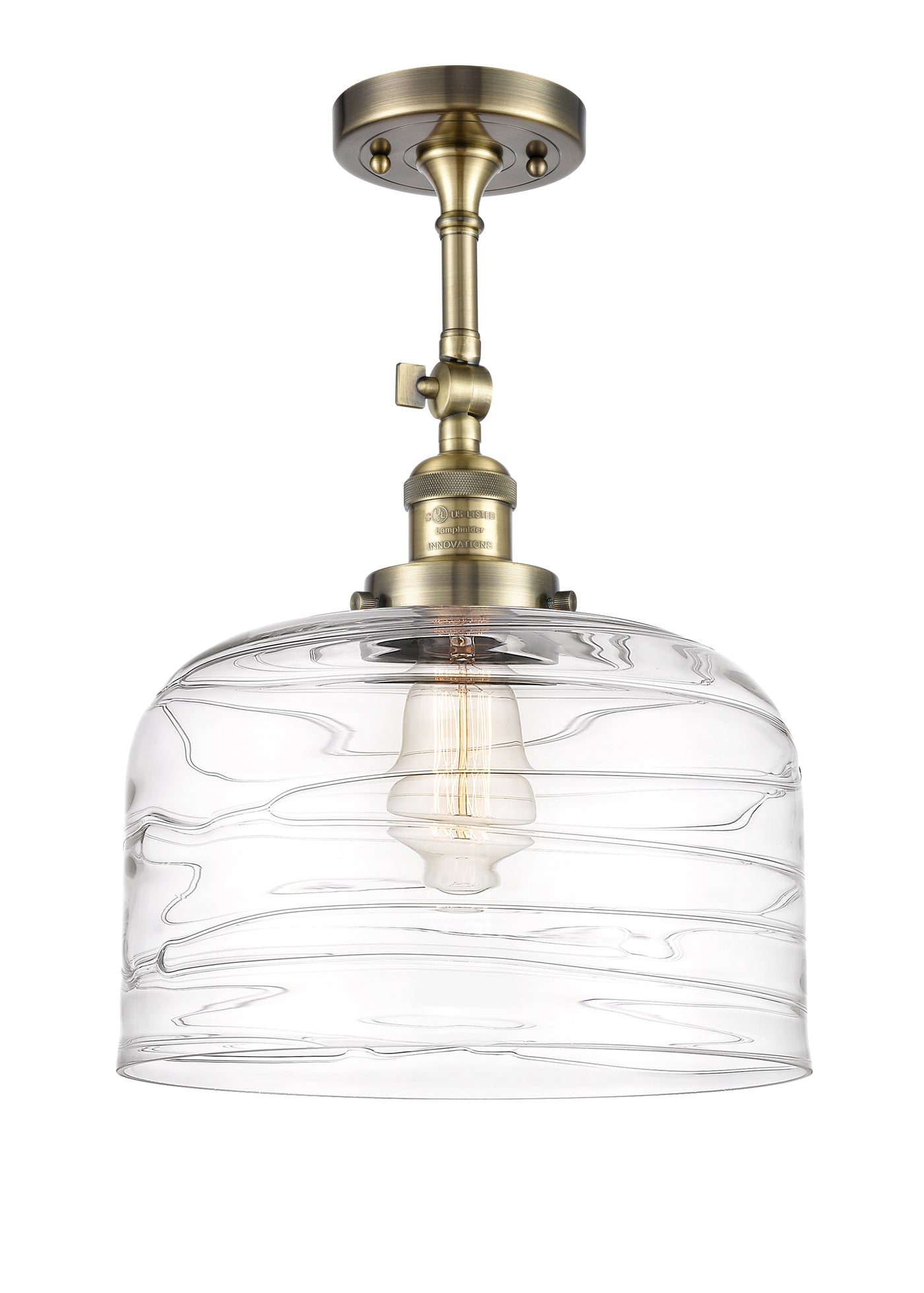 Franklin Semi-Flush Mount Brushed Nickel