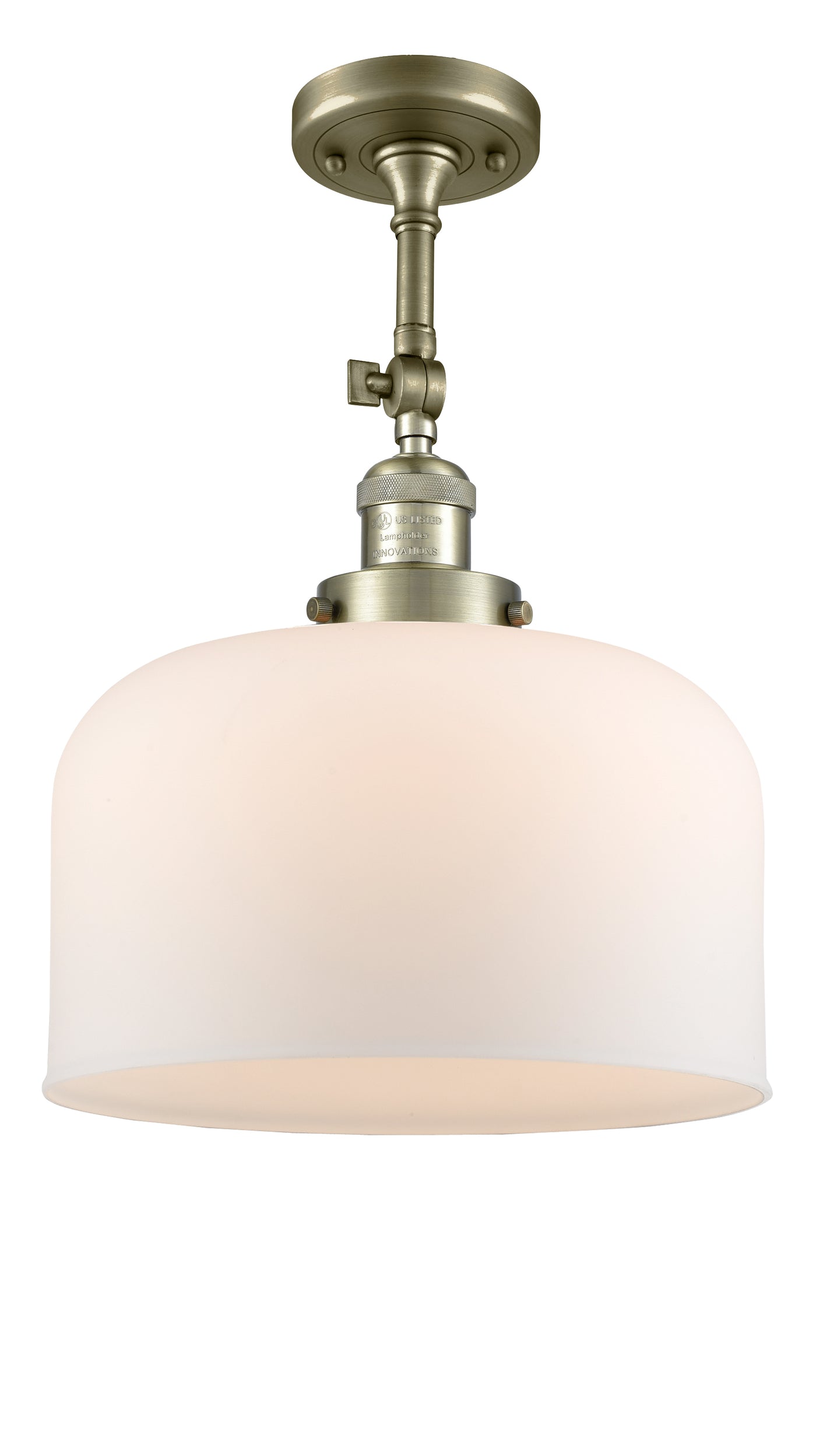 Franklin Semi-Flush Mount Brushed Nickel