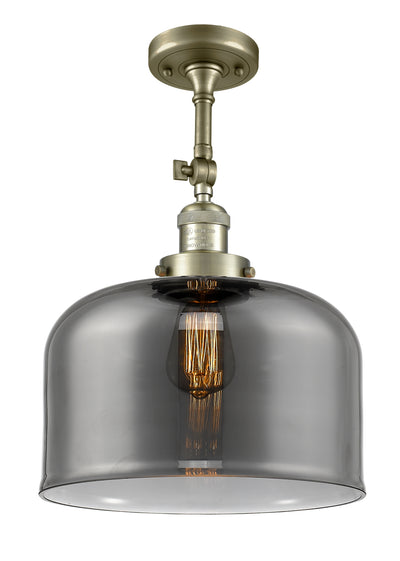 Bell 12-Inch 1-Light Semi-Flush Mount with LED Bulb 16.5-Inch High