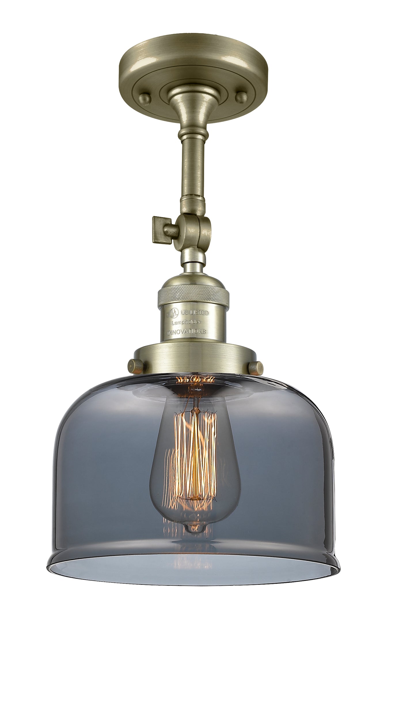 Franklin Semi-Flush Mount Brushed Satin Nickel