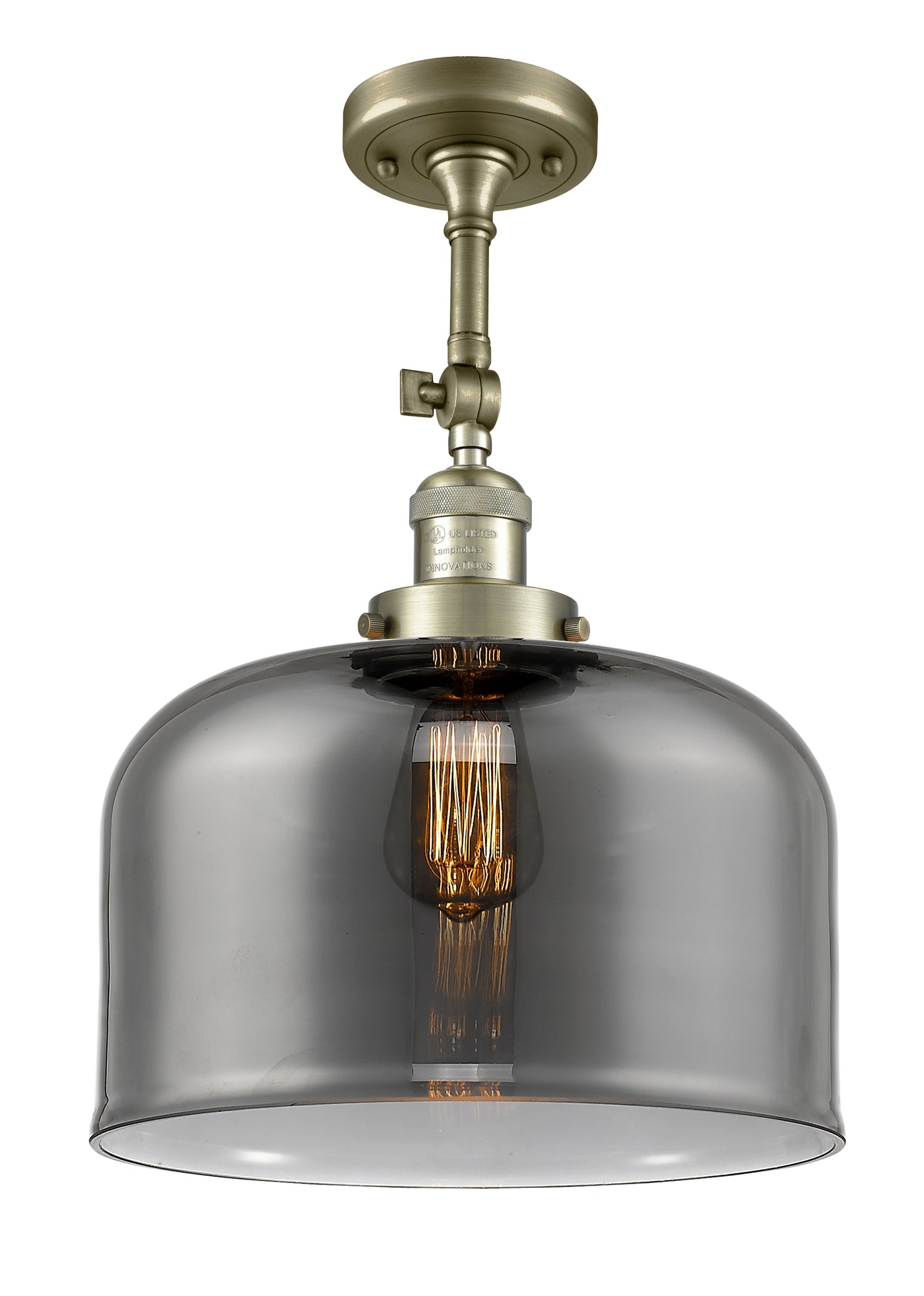 Franklin Semi-Flush Mount Brushed Nickel