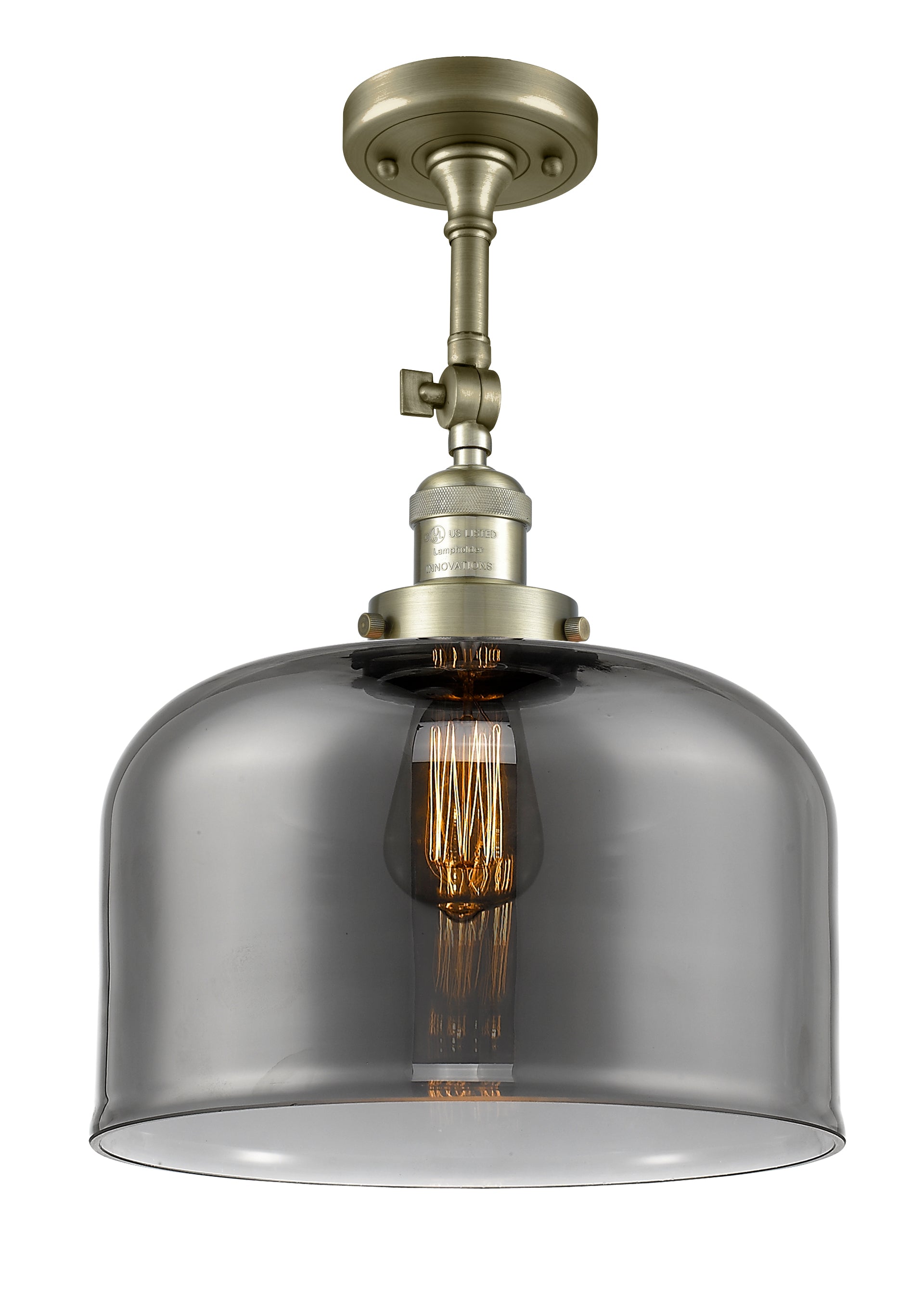 Franklin Semi-Flush Mount Brushed Nickel