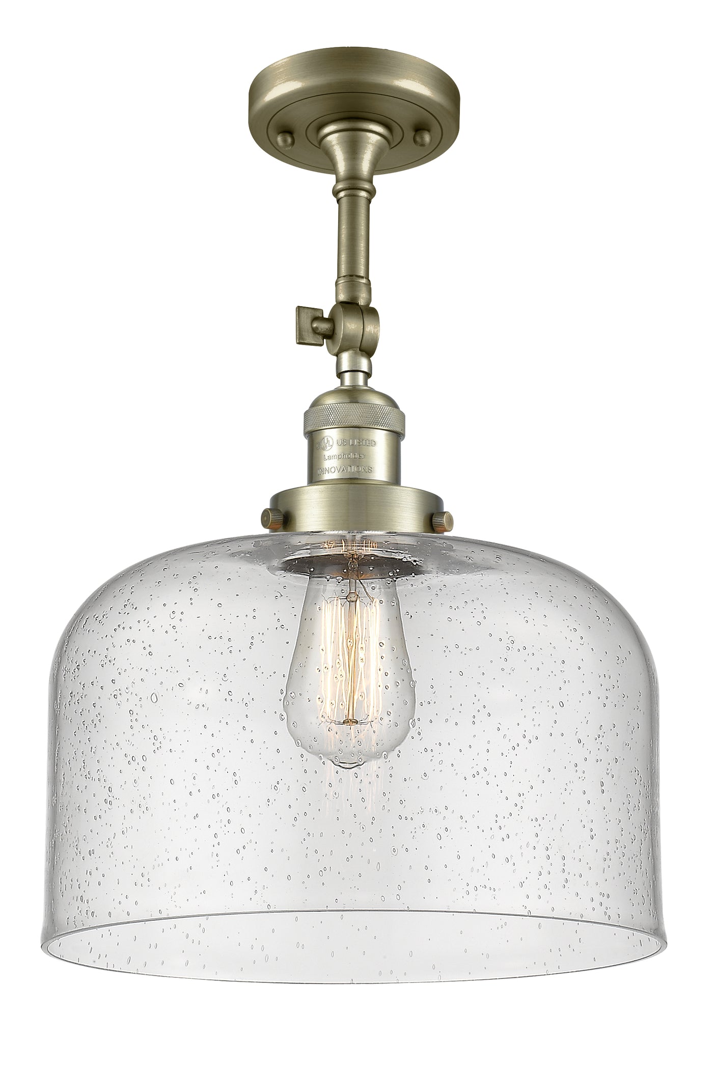 Franklin Semi-Flush Mount Brushed Nickel