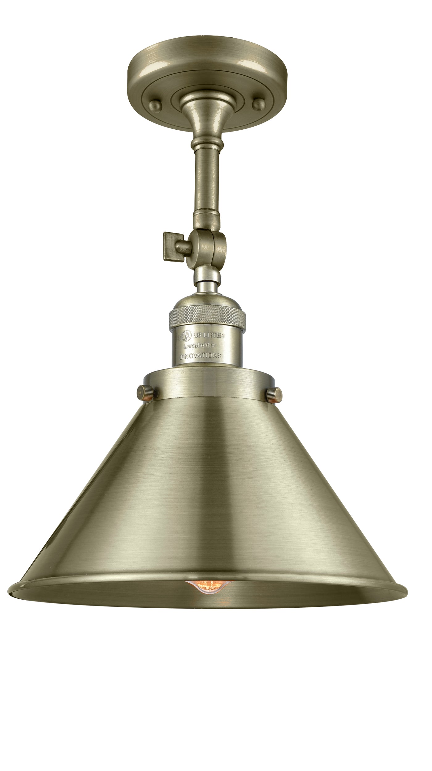 Franklin Semi-Flush Mount Brushed Satin Nickel
