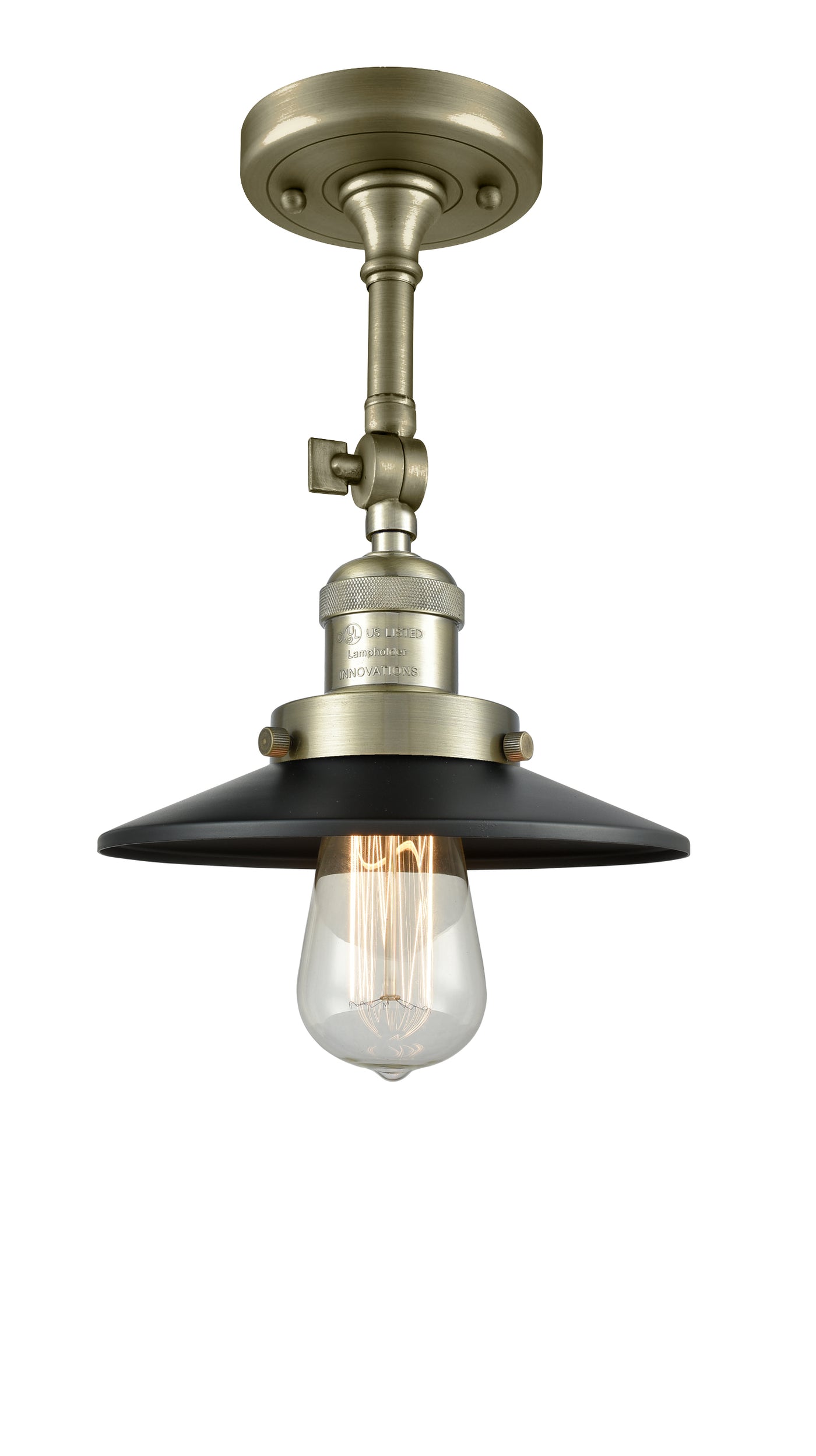 Franklin Semi-Flush Mount Brushed Nickel