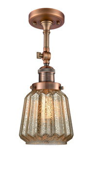 Franklin Semi-Flush Mount Brushed Nickel