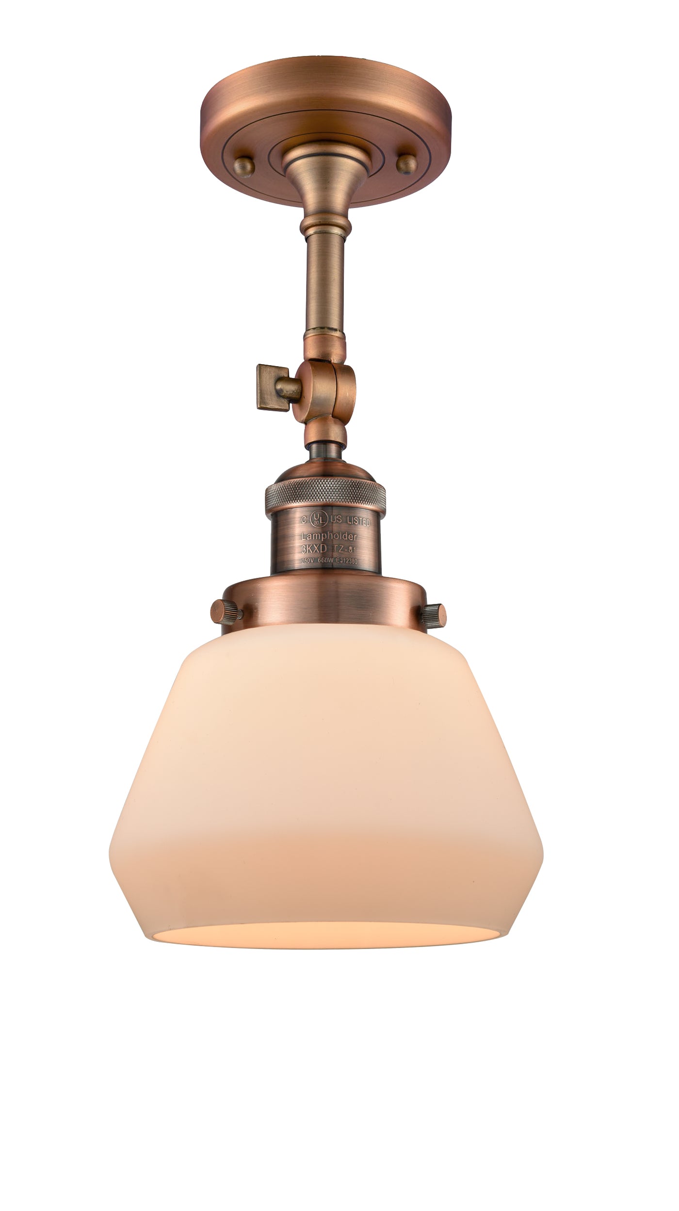 Franklin Semi-Flush Mount Brushed Nickel Steel