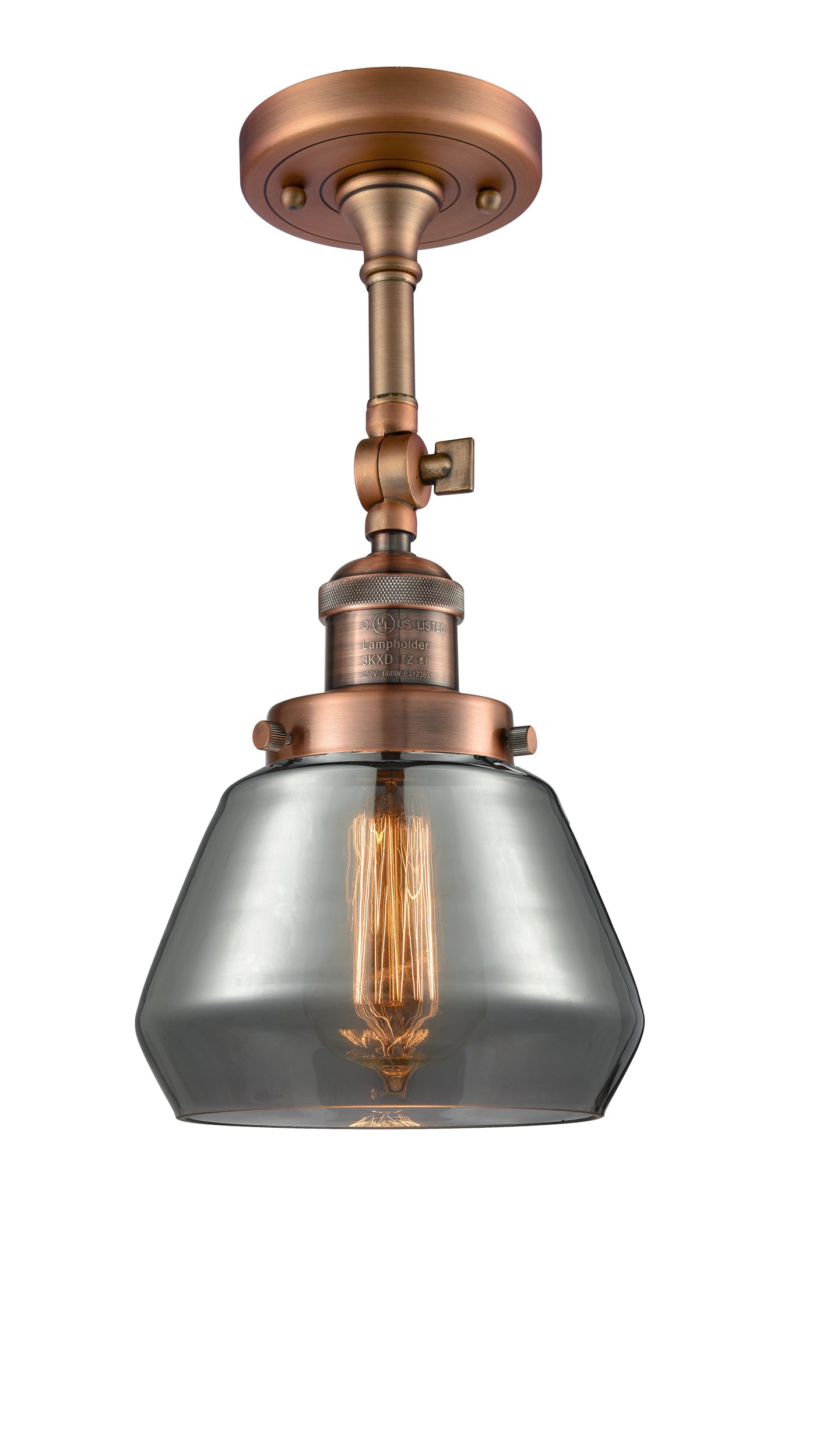 Franklin Semi-Flush Mount Brushed Nickel Steel