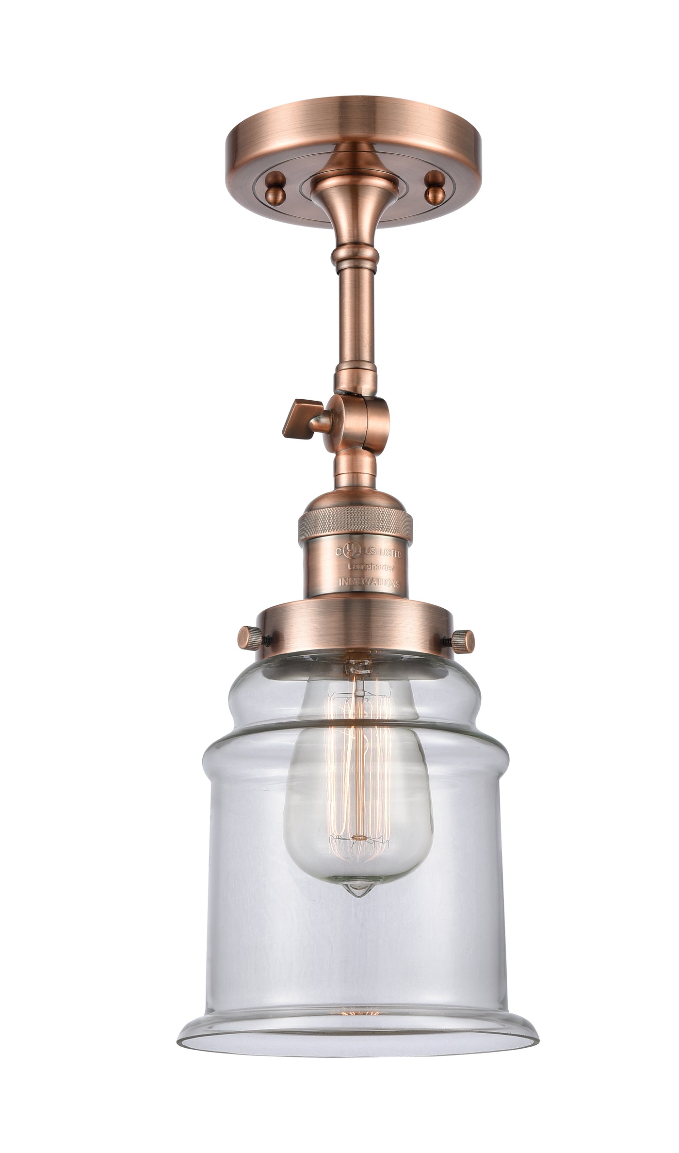 Franklin Semi-Flush Mount Brushed Nickel
