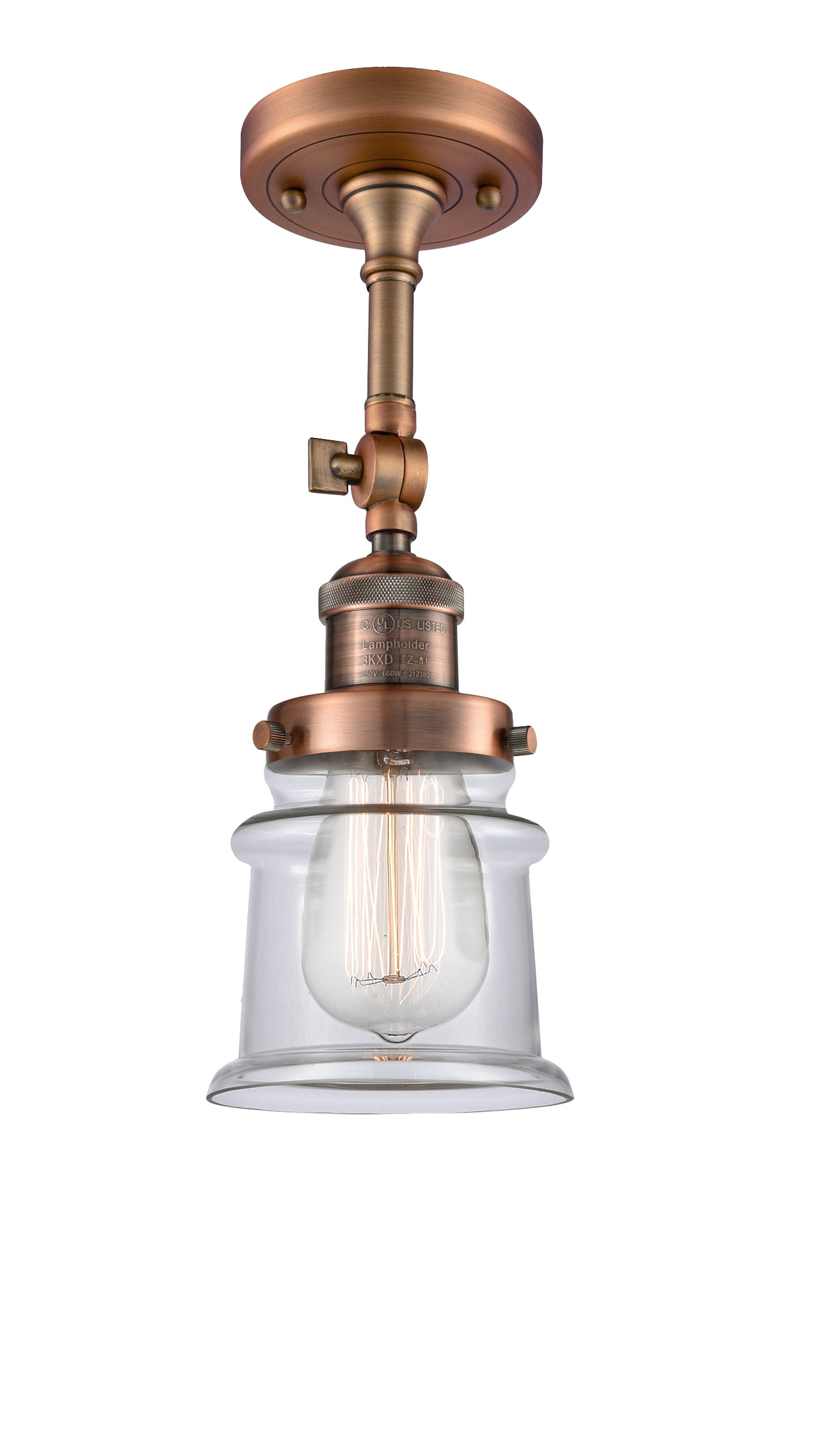 Franklin Semi-Flush Mount Brushed Satin Nickel