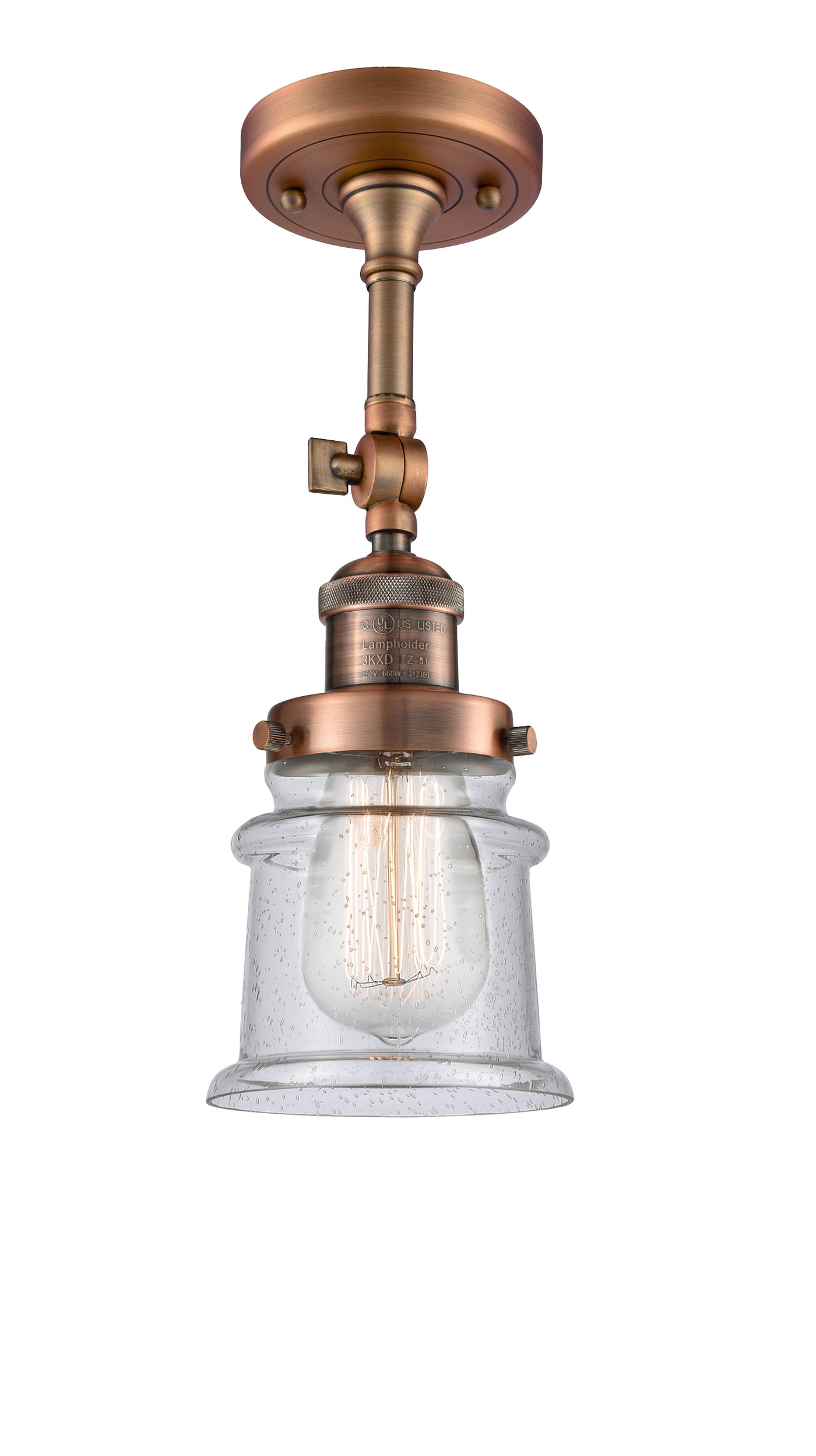Franklin Semi-Flush Mount Brushed Satin Nickel