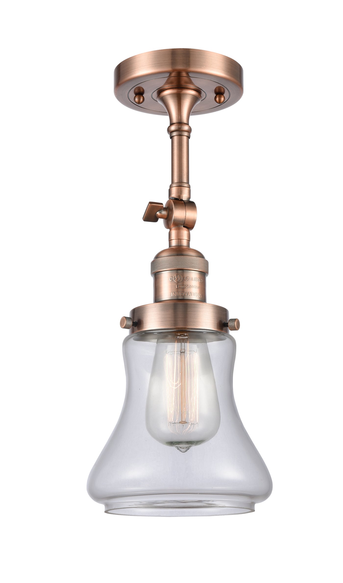 Franklin Semi-Flush Mount Brushed Nickel