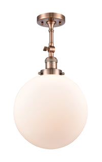 Franklin Semi-Flush Mount Brushed Satin Nickel
