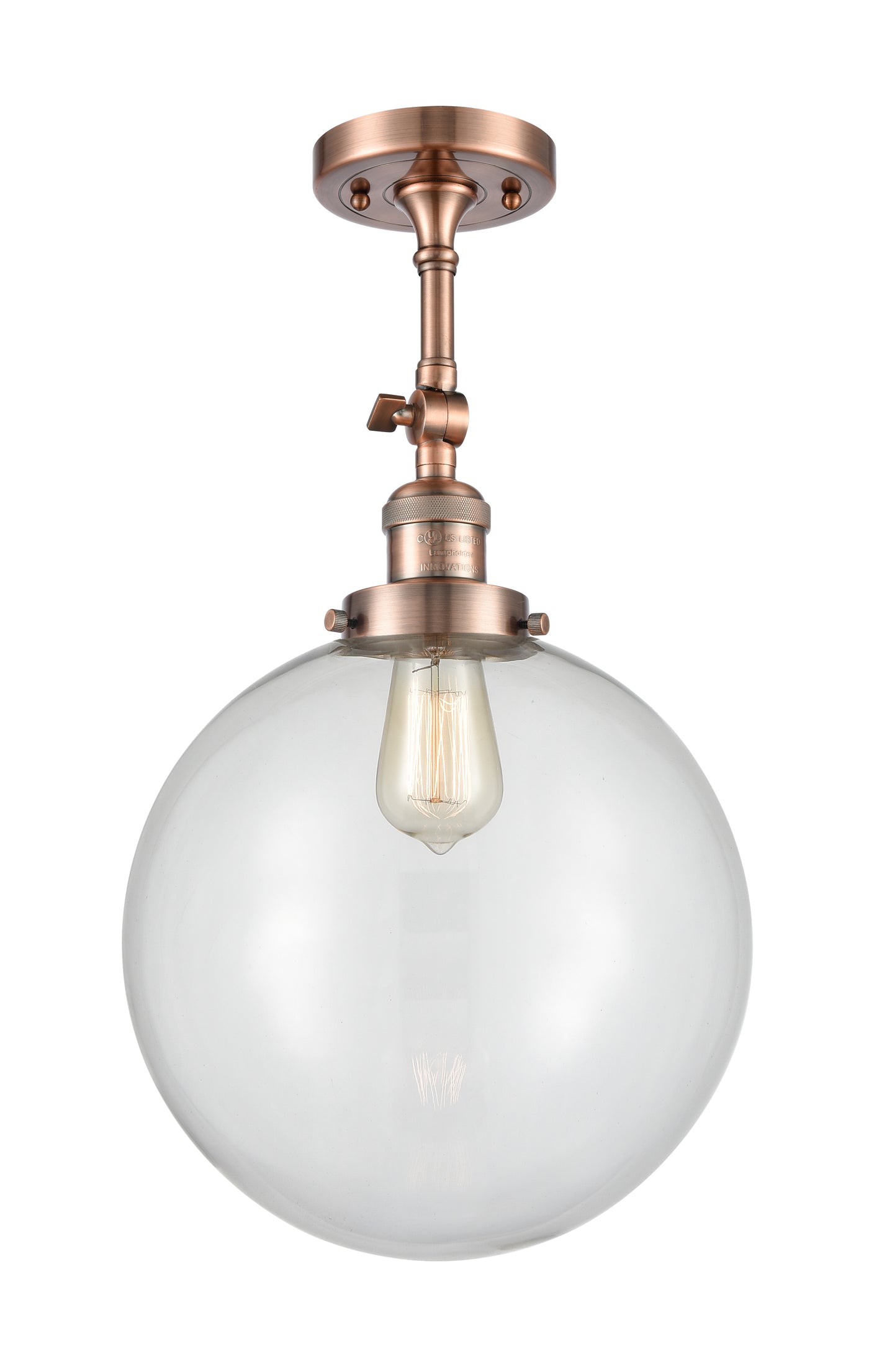 Franklin Semi-Flush Mount Brushed Satin Nickel
