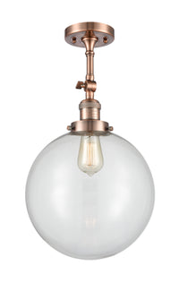 Franklin Semi-Flush Mount Brushed Satin Nickel