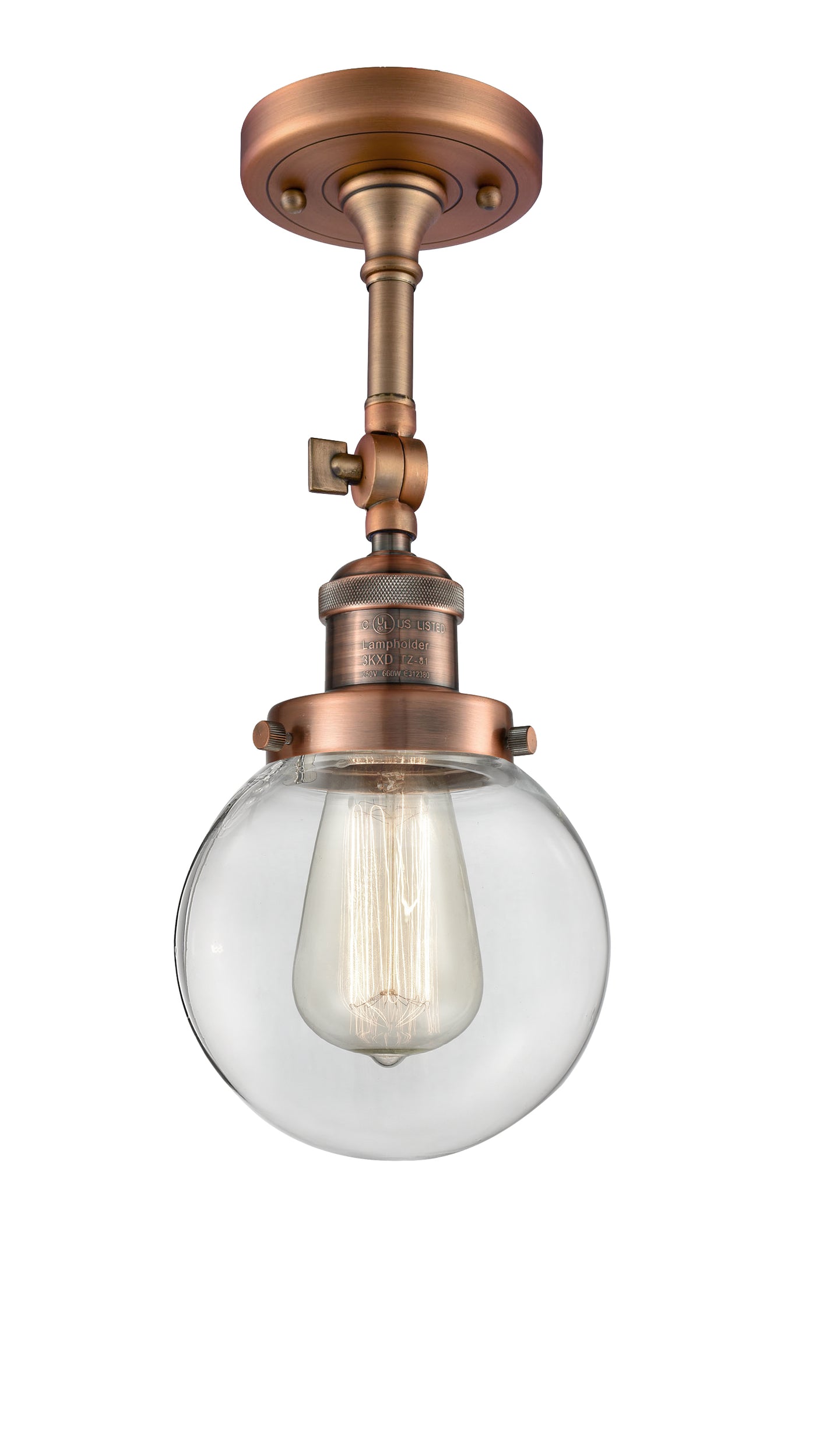 Franklin Semi-Flush Mount Brushed Satin Nickel