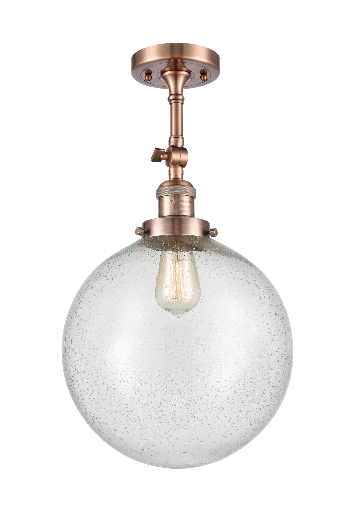 Franklin Semi-Flush Mount Brushed Satin Nickel