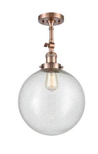 Franklin Semi-Flush Mount Brushed Satin Nickel