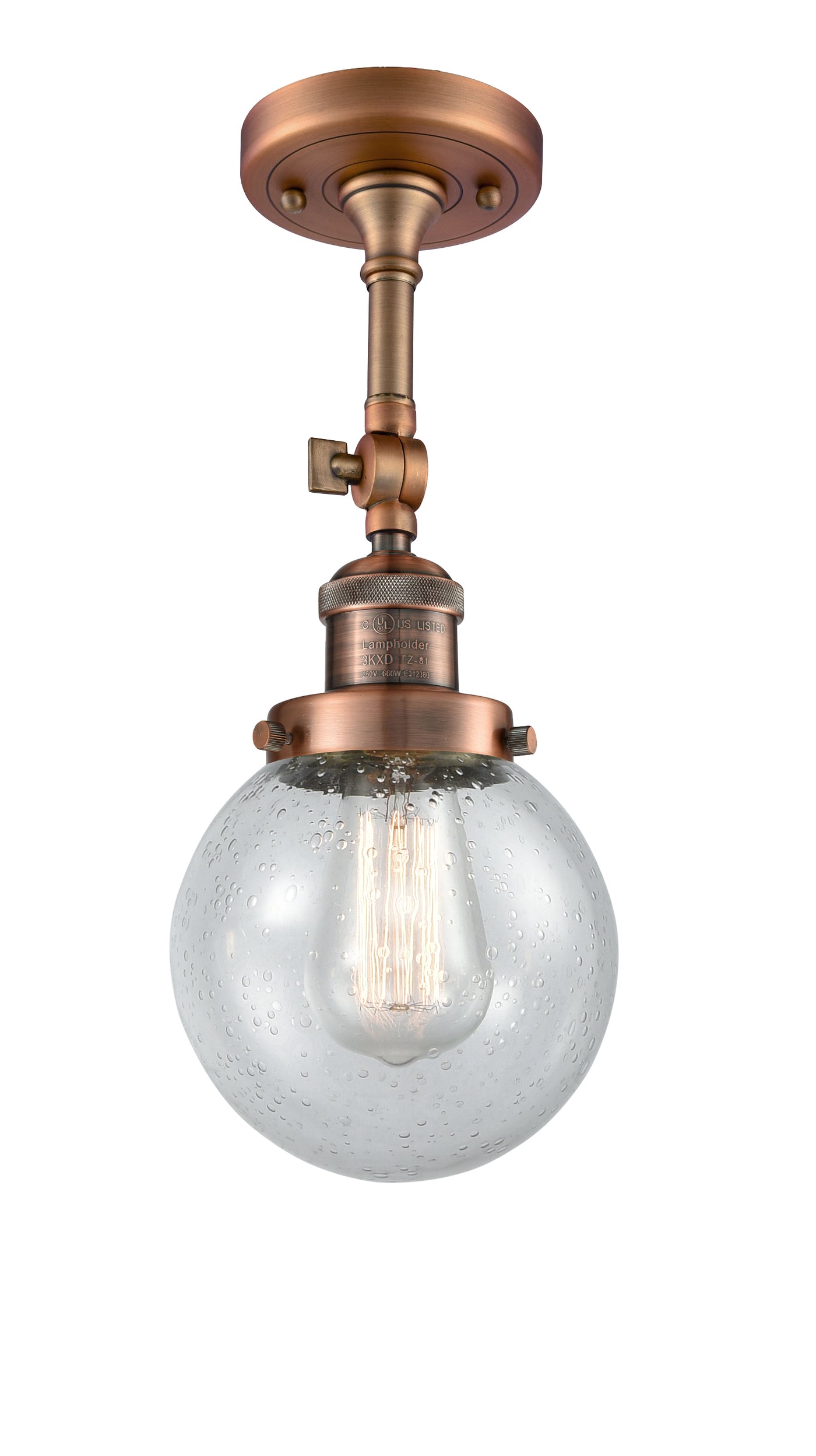 Franklin Semi-Flush Mount Brushed Satin Nickel